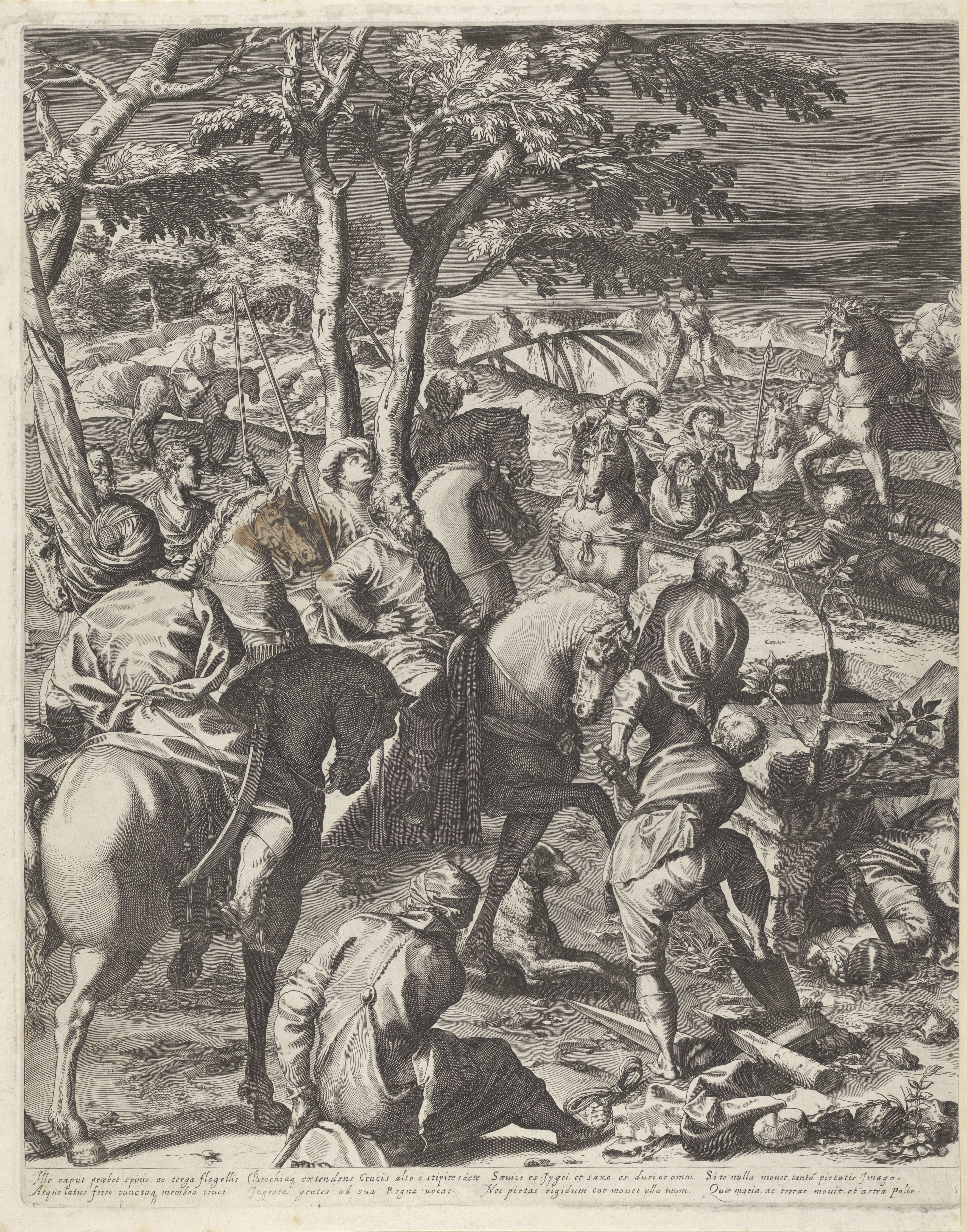 Kruisiging van Christus (linker deel)
