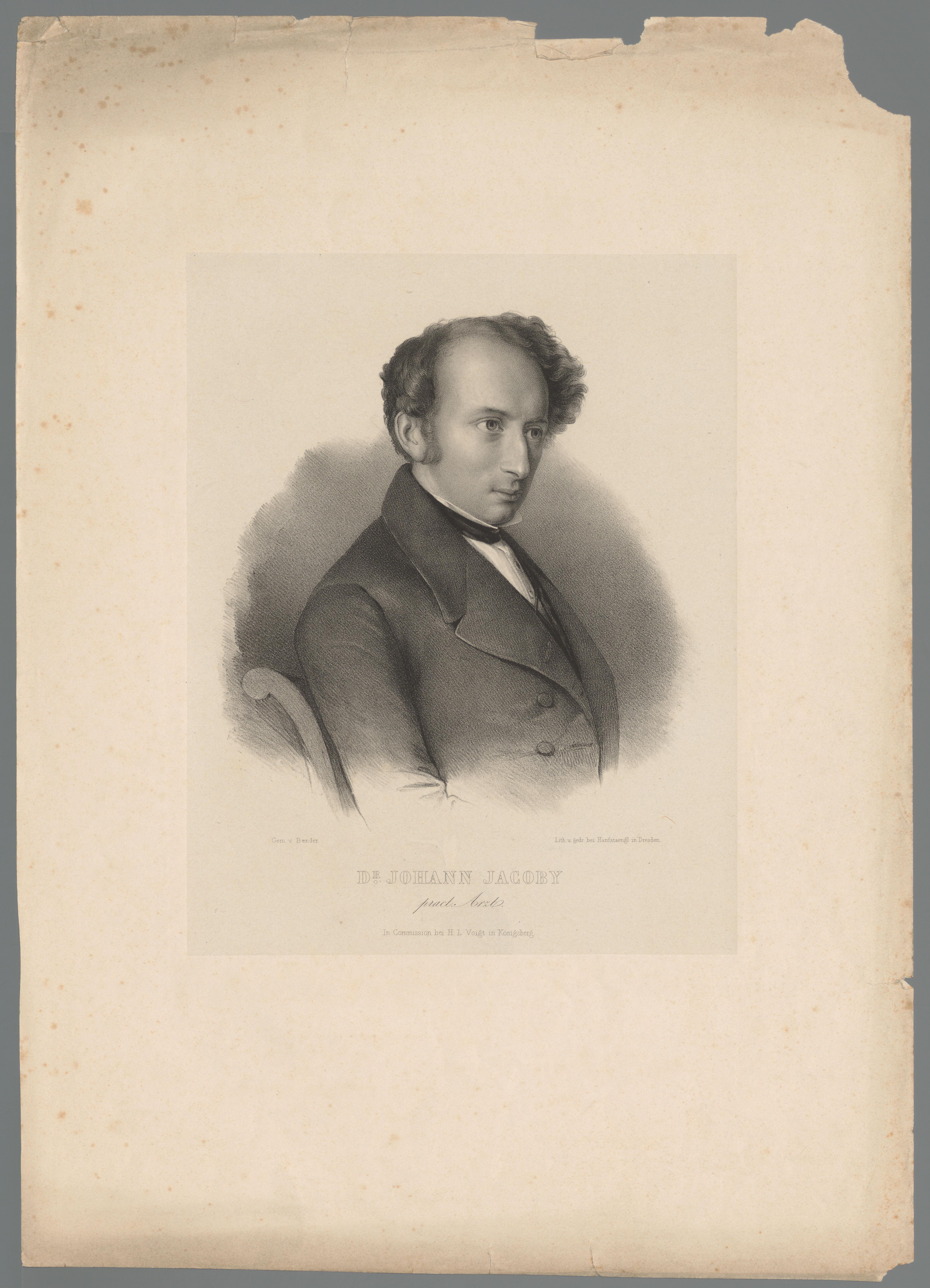 Portret van Johann Jacoby