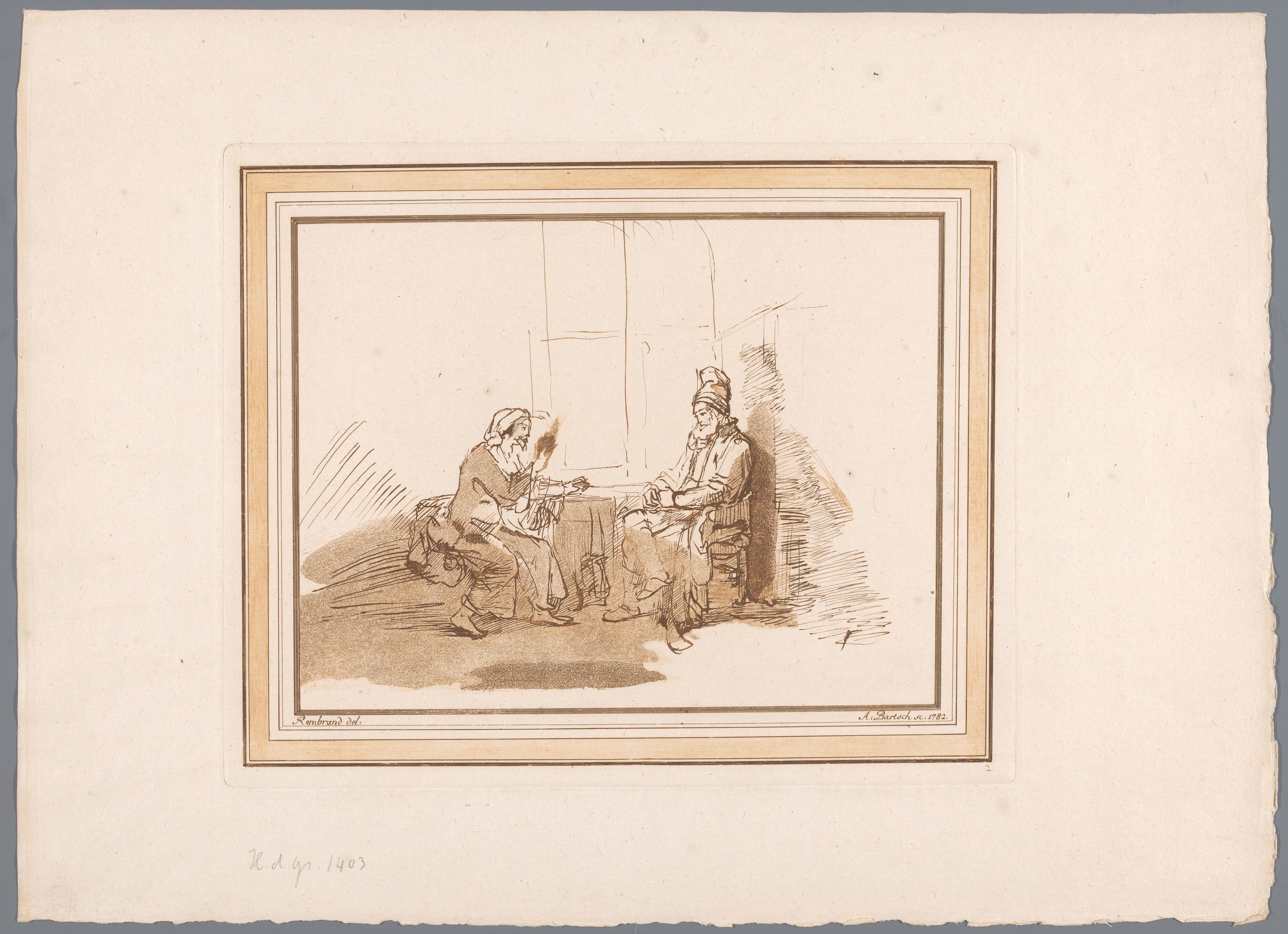 Christus in gesprek met Nikodemus