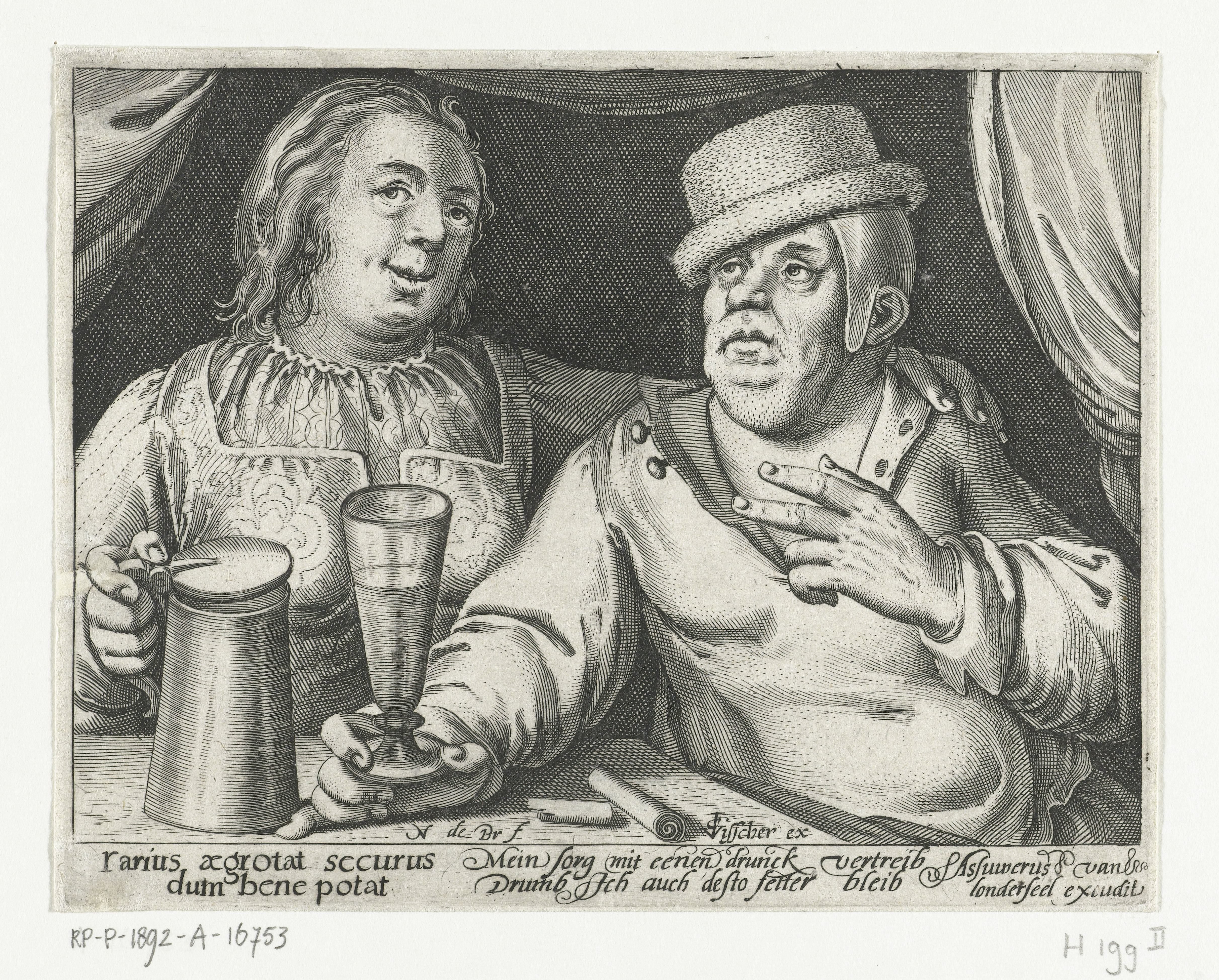 Drinkende man en vrouw