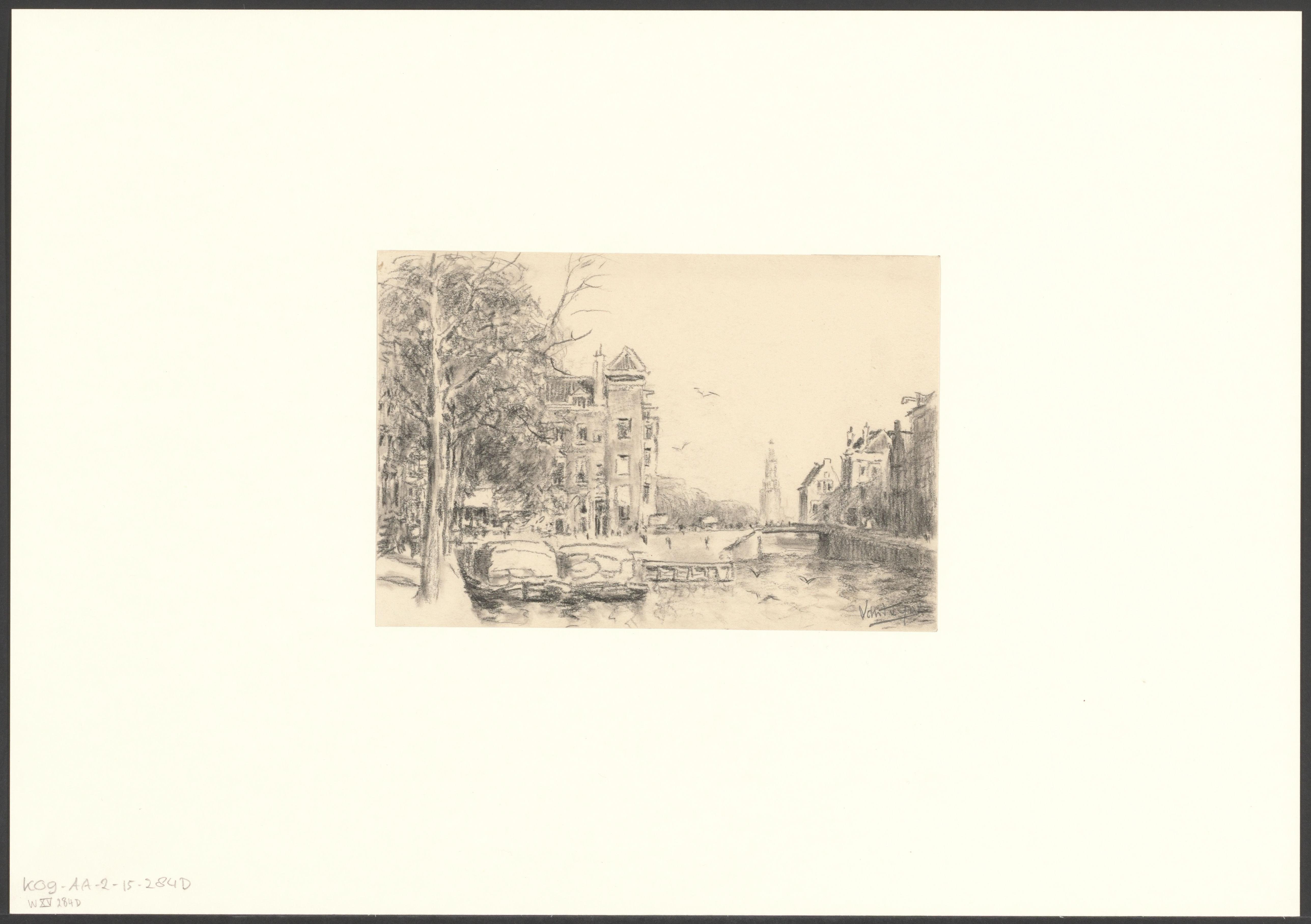 Gezicht op de Zwanenburgwal