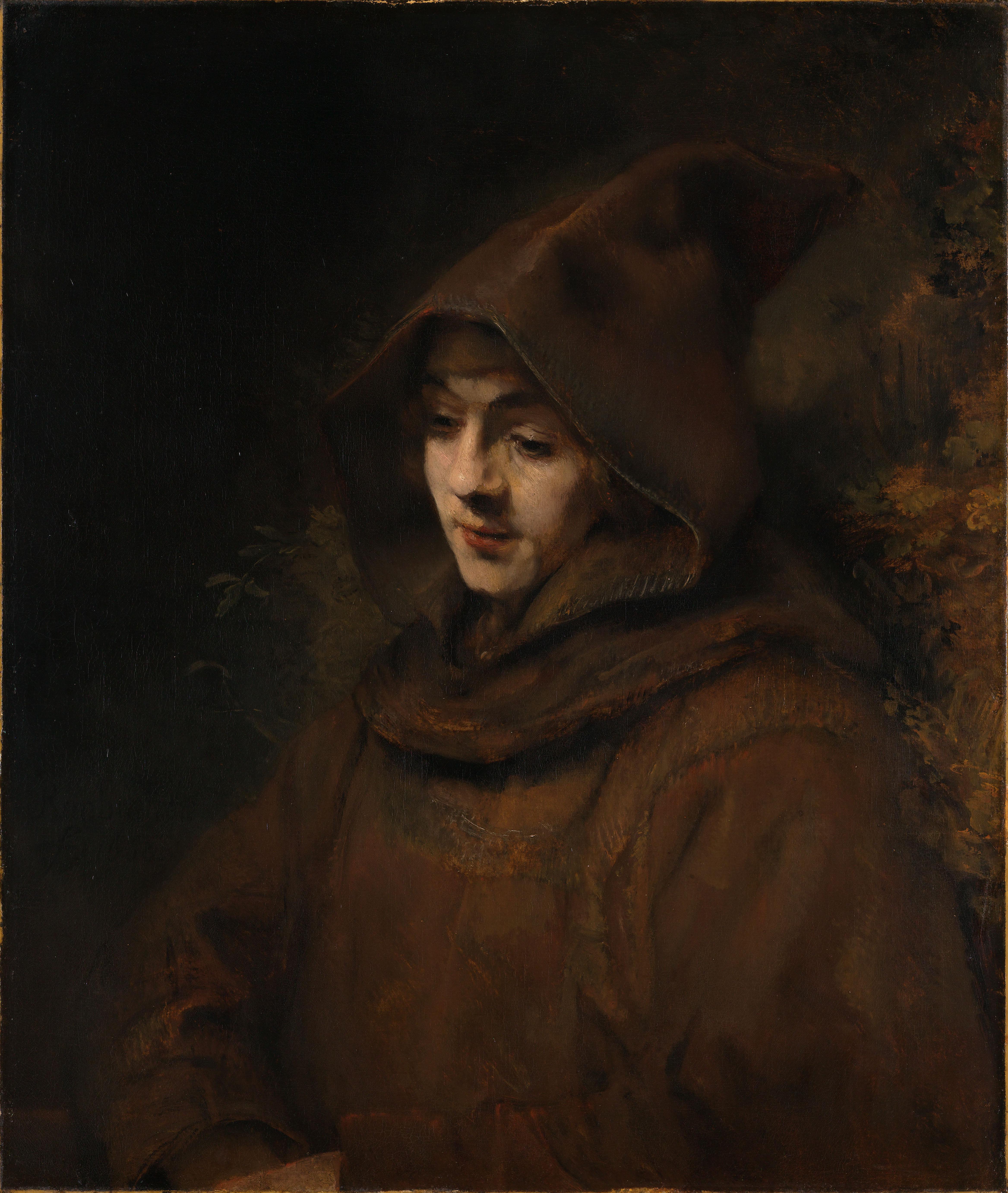 Rembrandts zoon Titus in monniksdracht