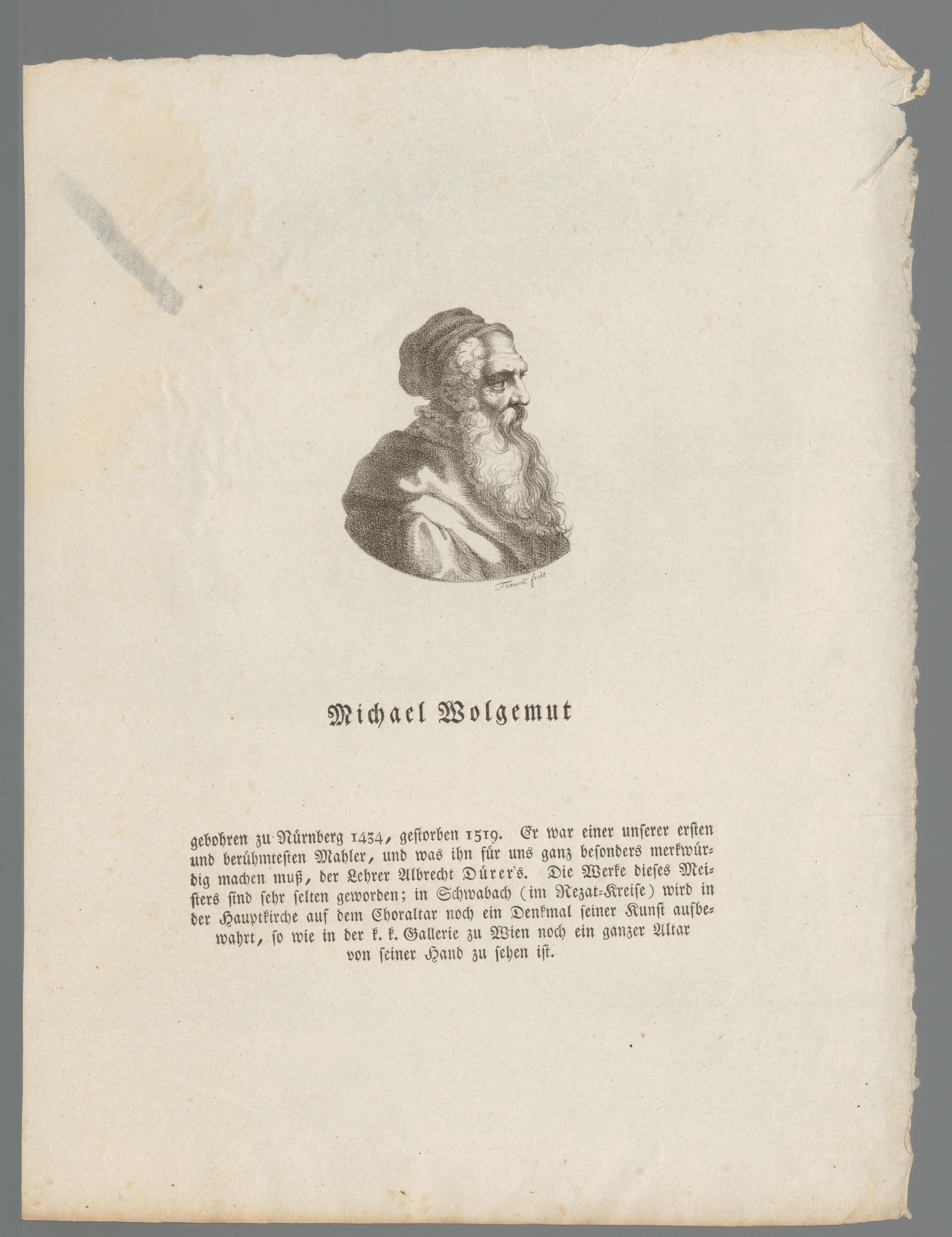 Portret van Michel Wolgemut