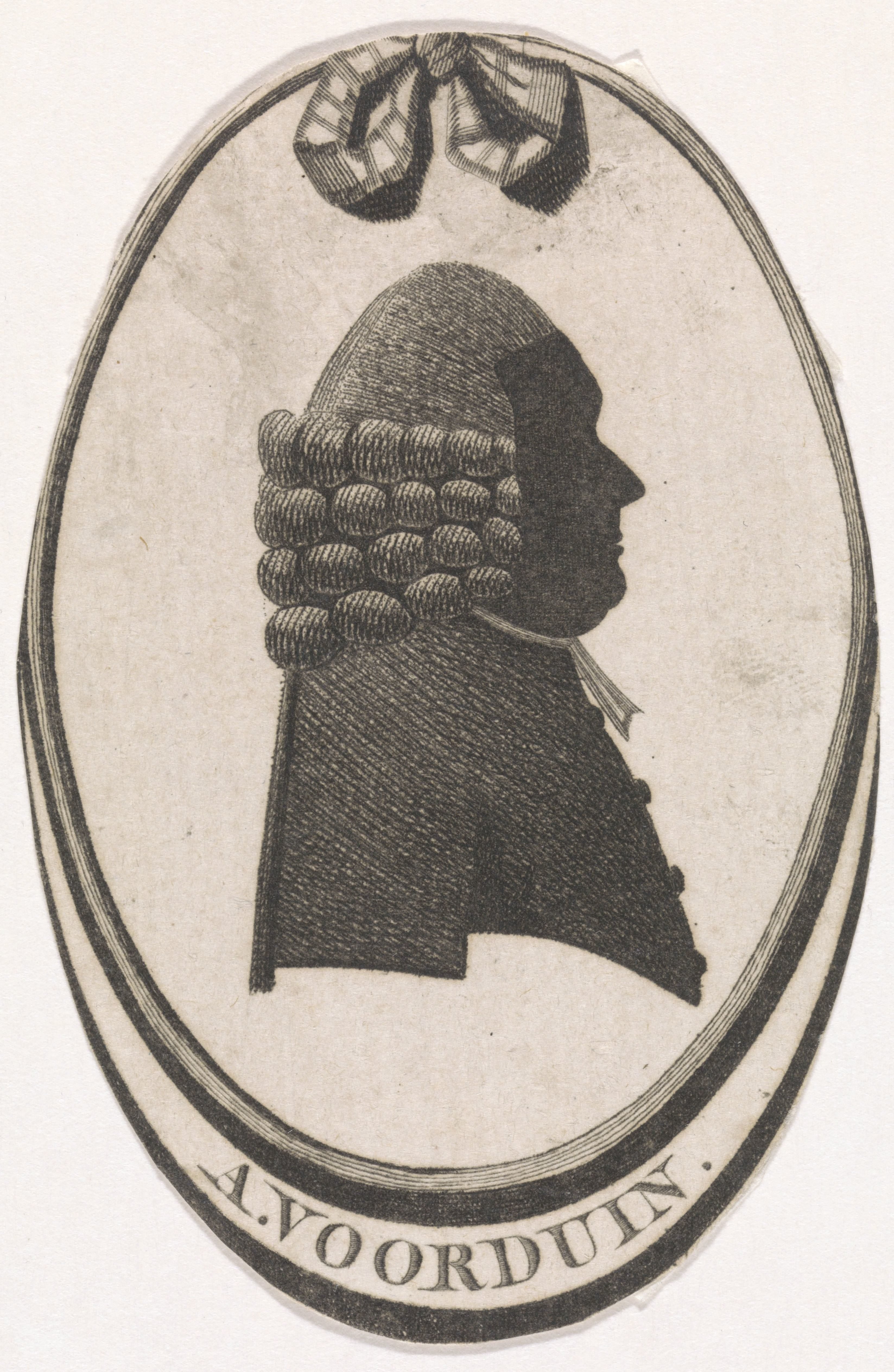 Silhouetportret van A. Voorduin