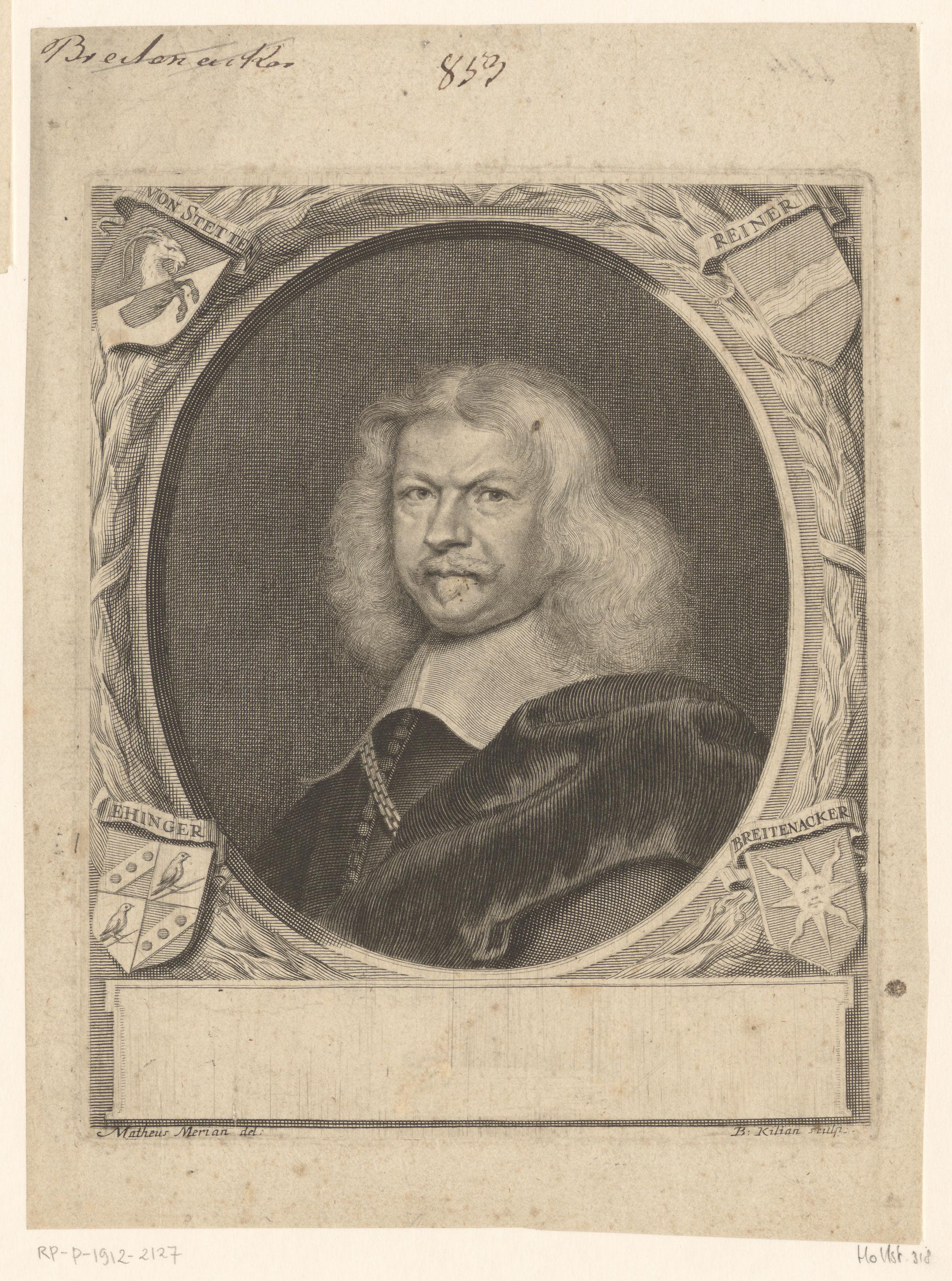 Portret van Hieronymus Petrus von Stetten