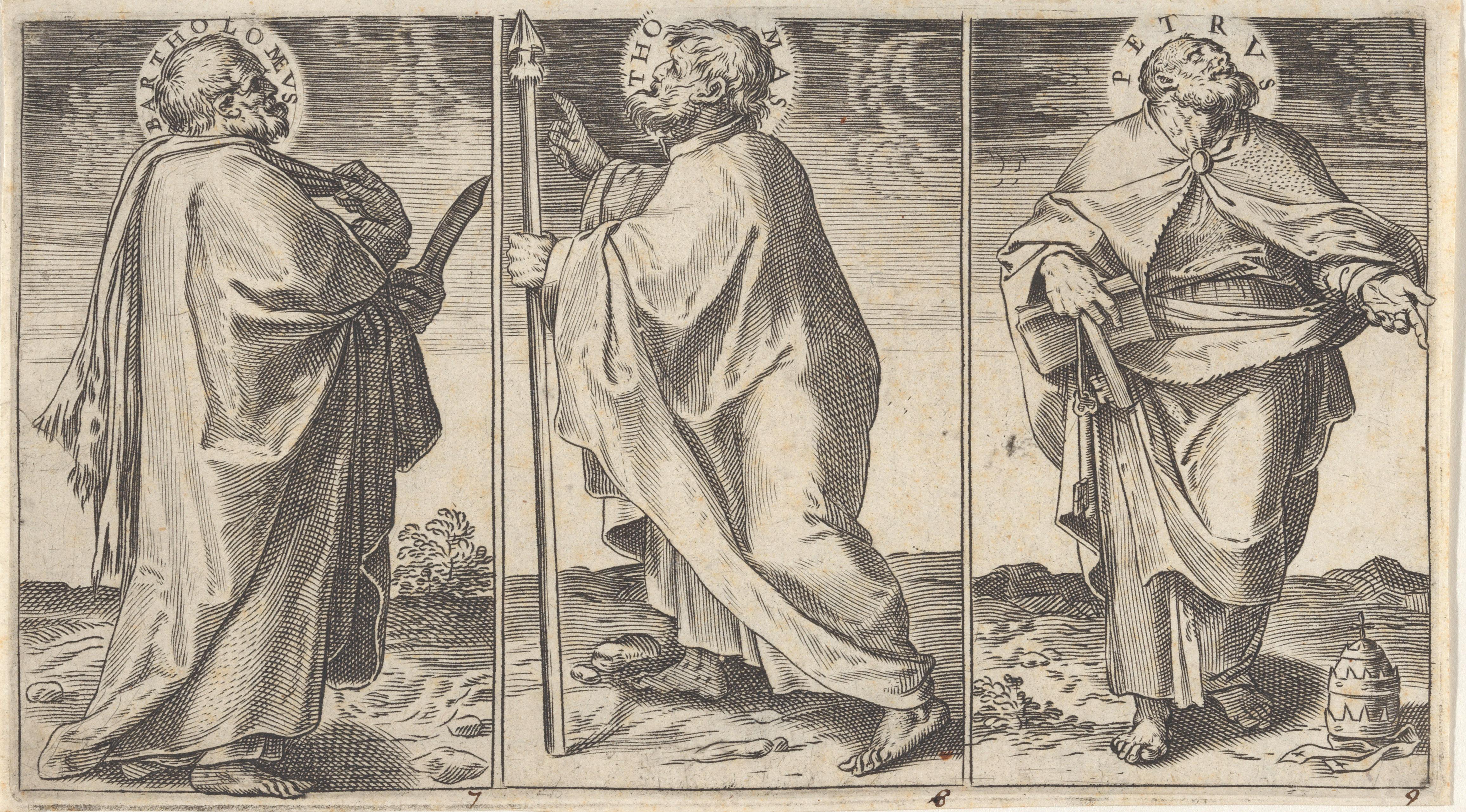 Bartolomeüs, Tomas en Petrus