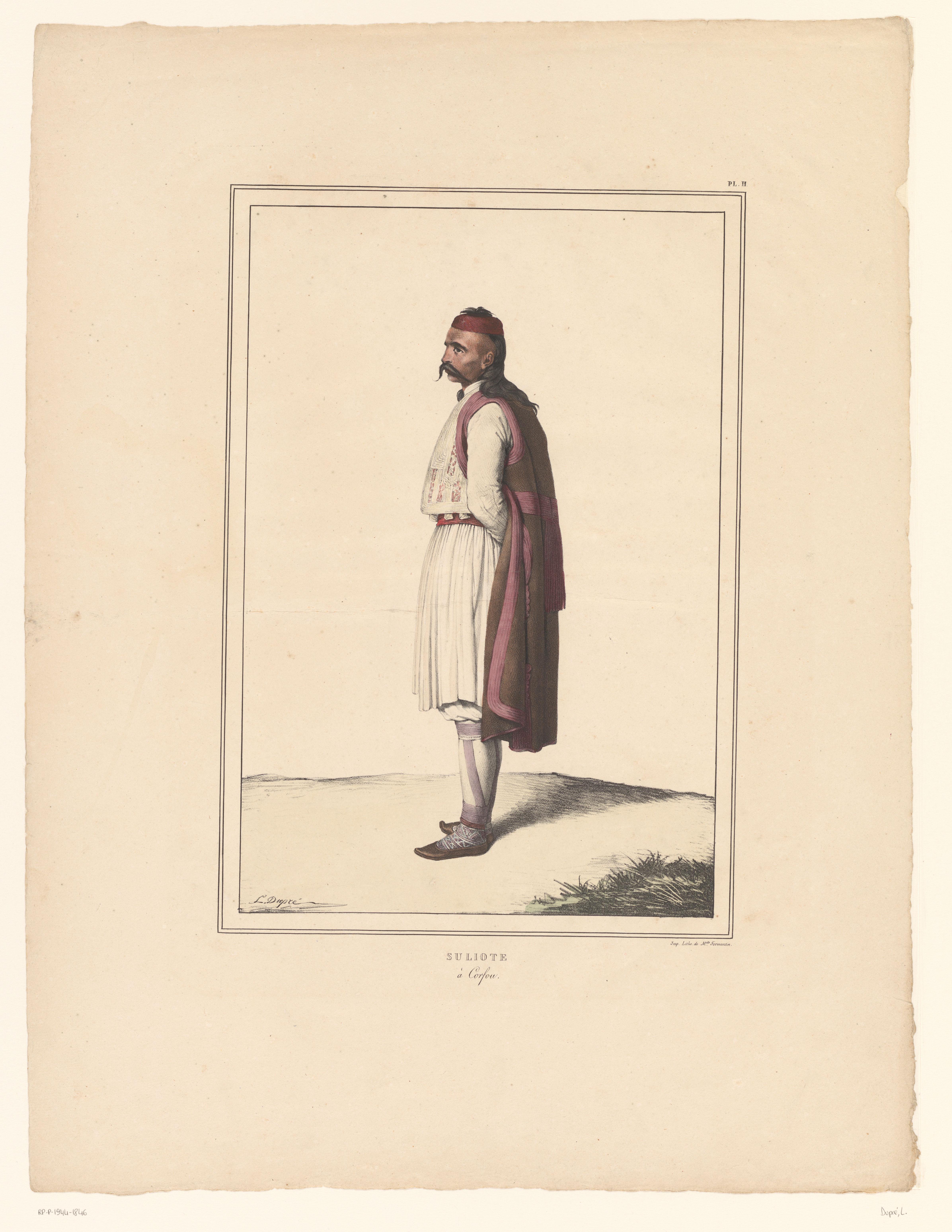 Portret van een onbekende Souliot op Korfoe