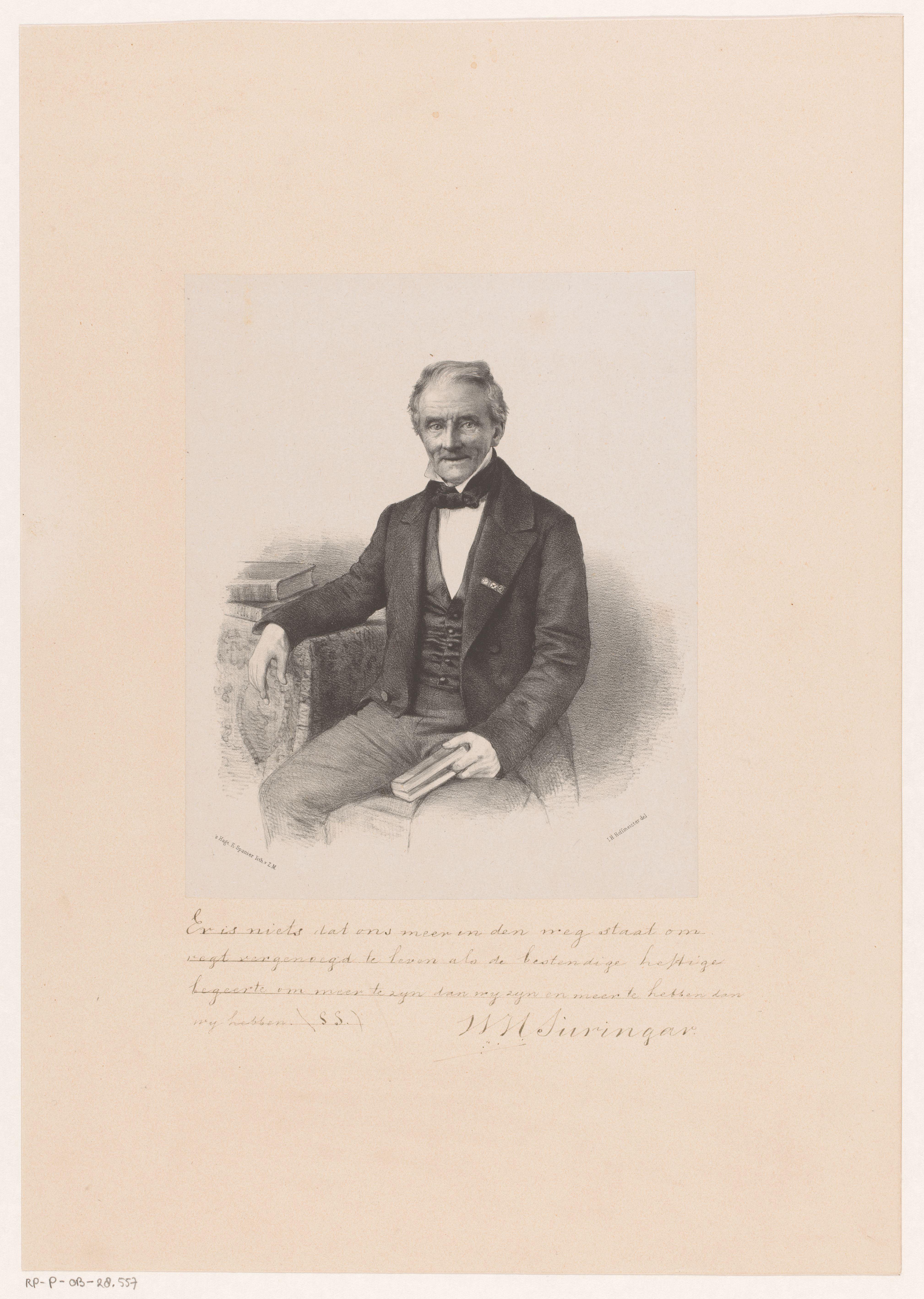 Portret van Willem Hendrik Suringar