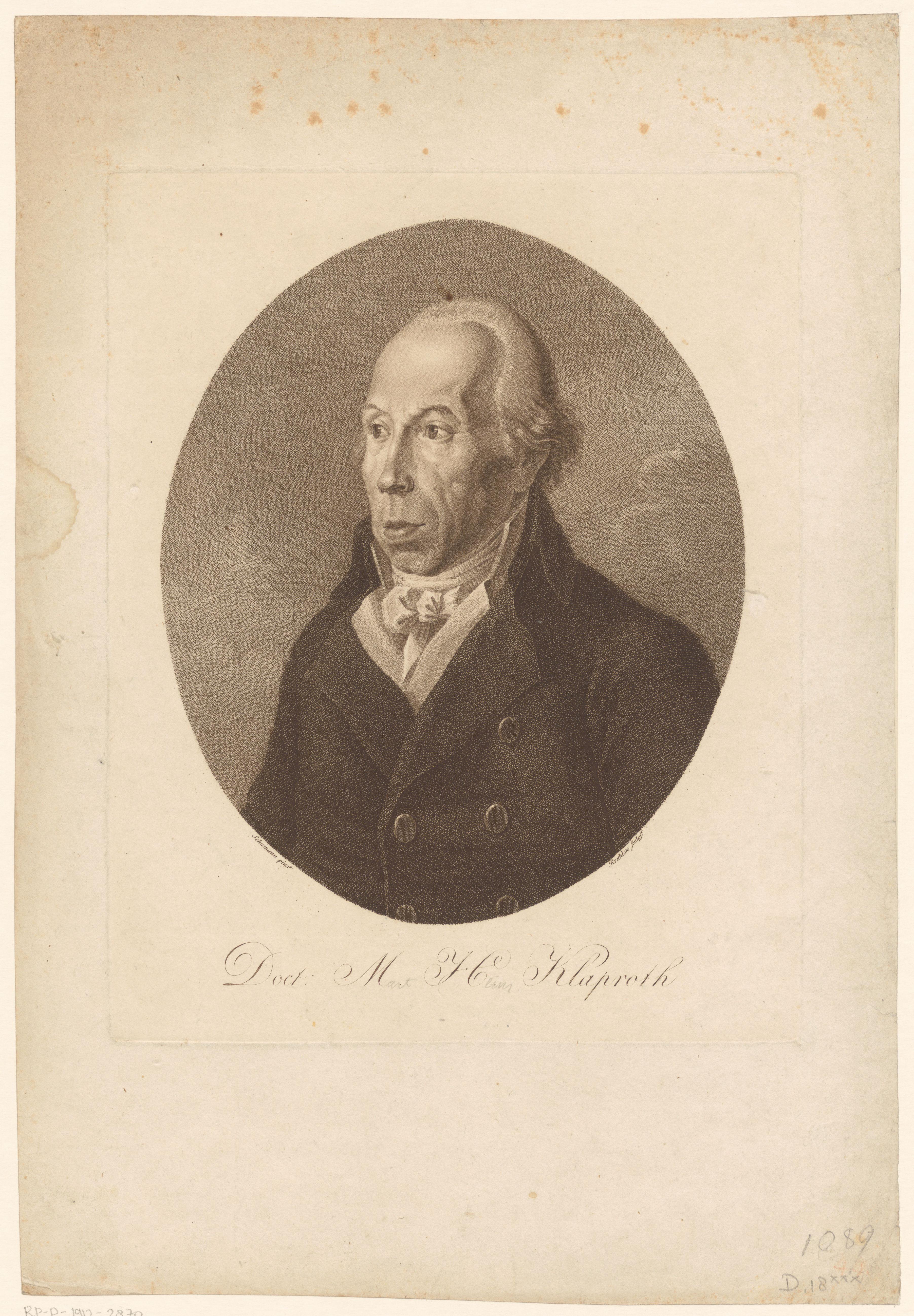Portret van Martin Heinrich Klaproth