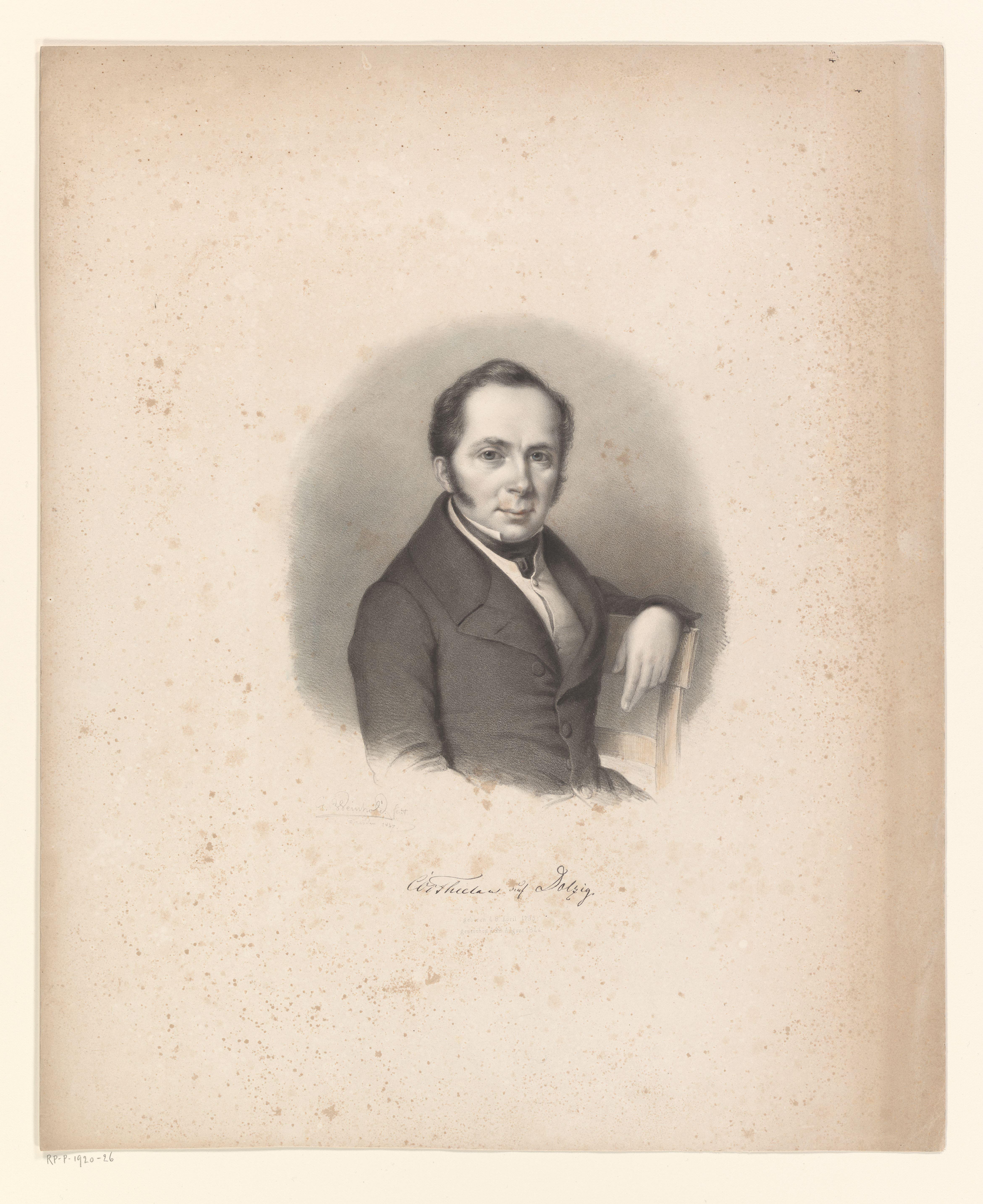Portret van een onbekende man