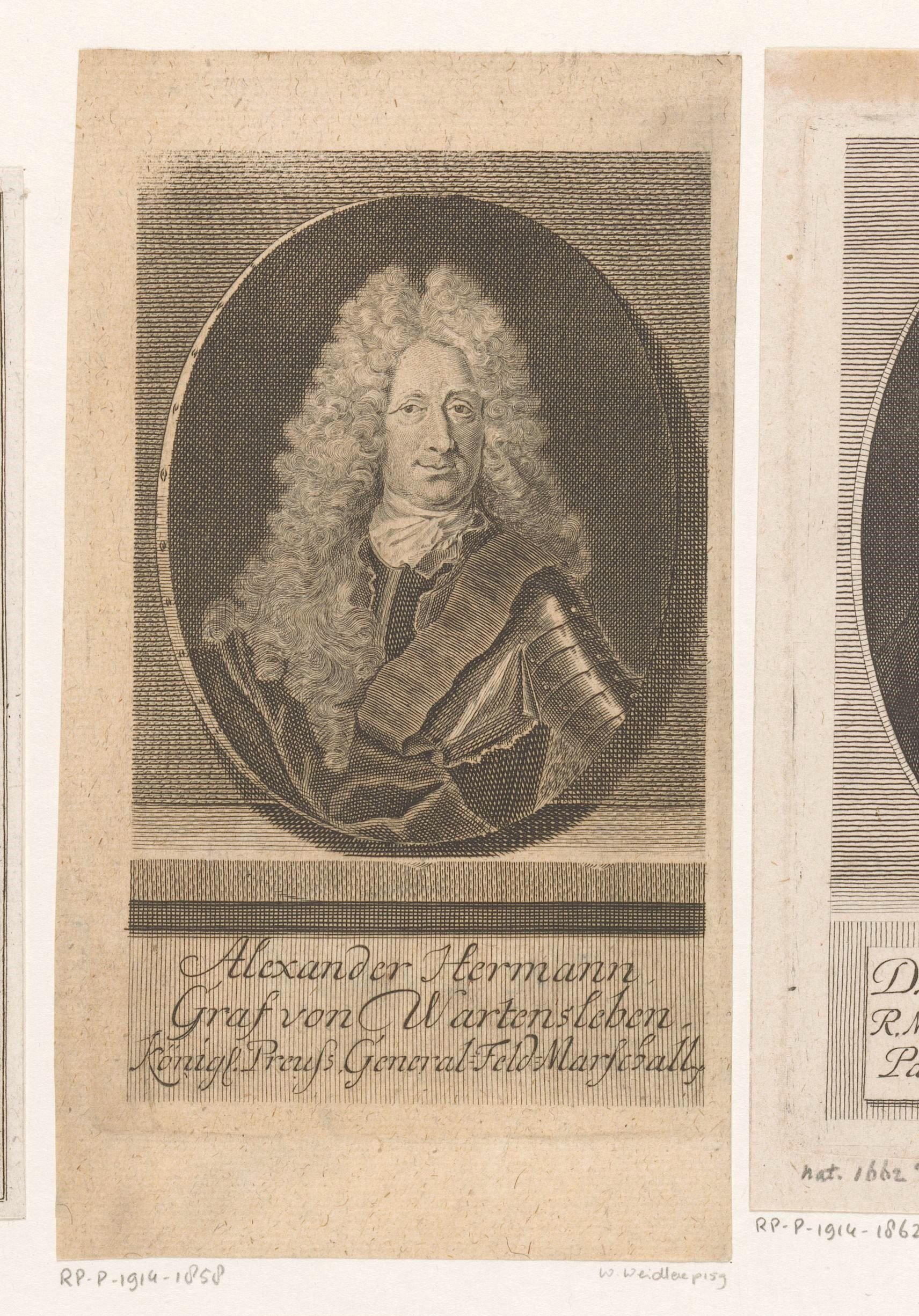 Portret van Alexander Hermann Graf von Wartensleben