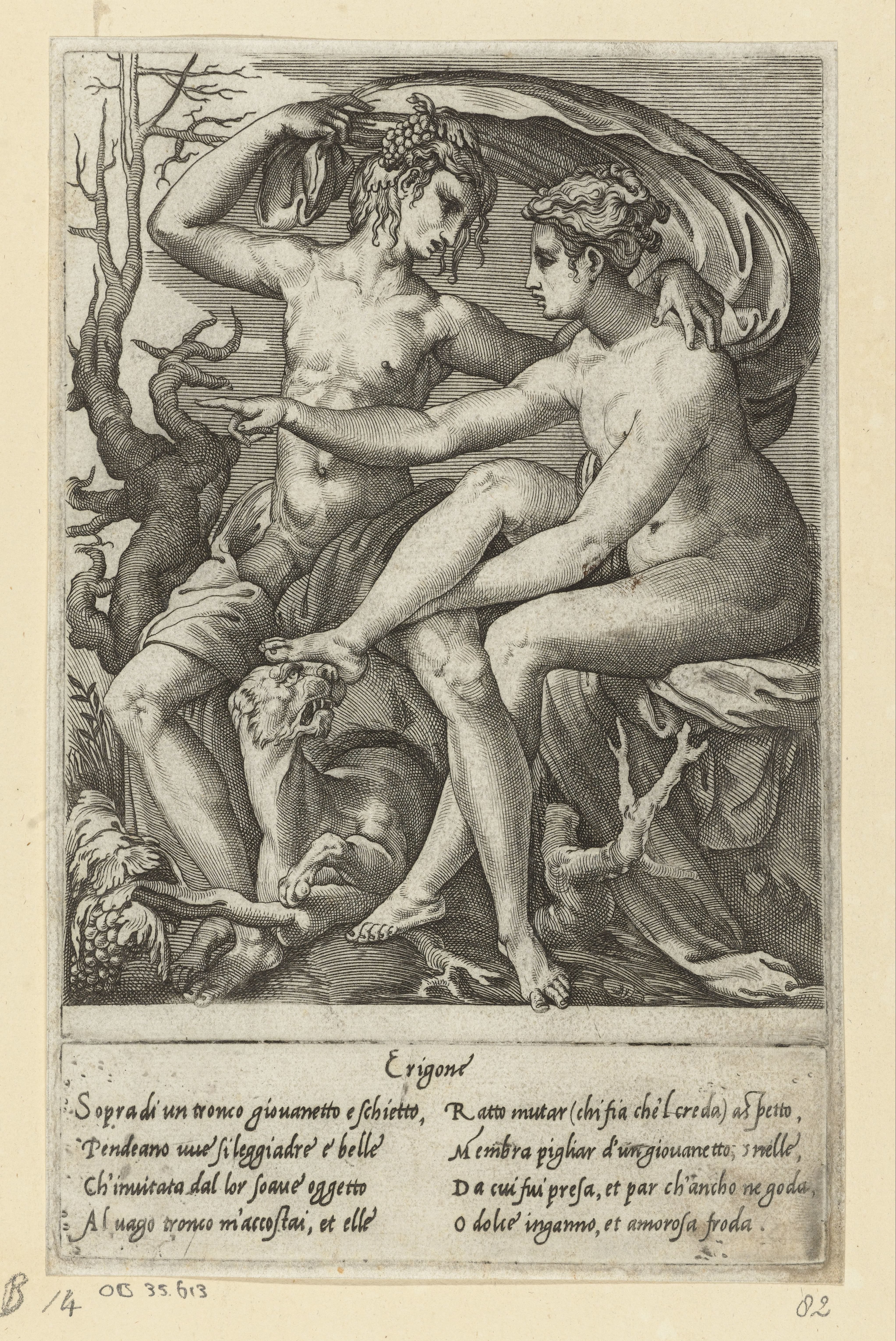 Bacchus en Erigone