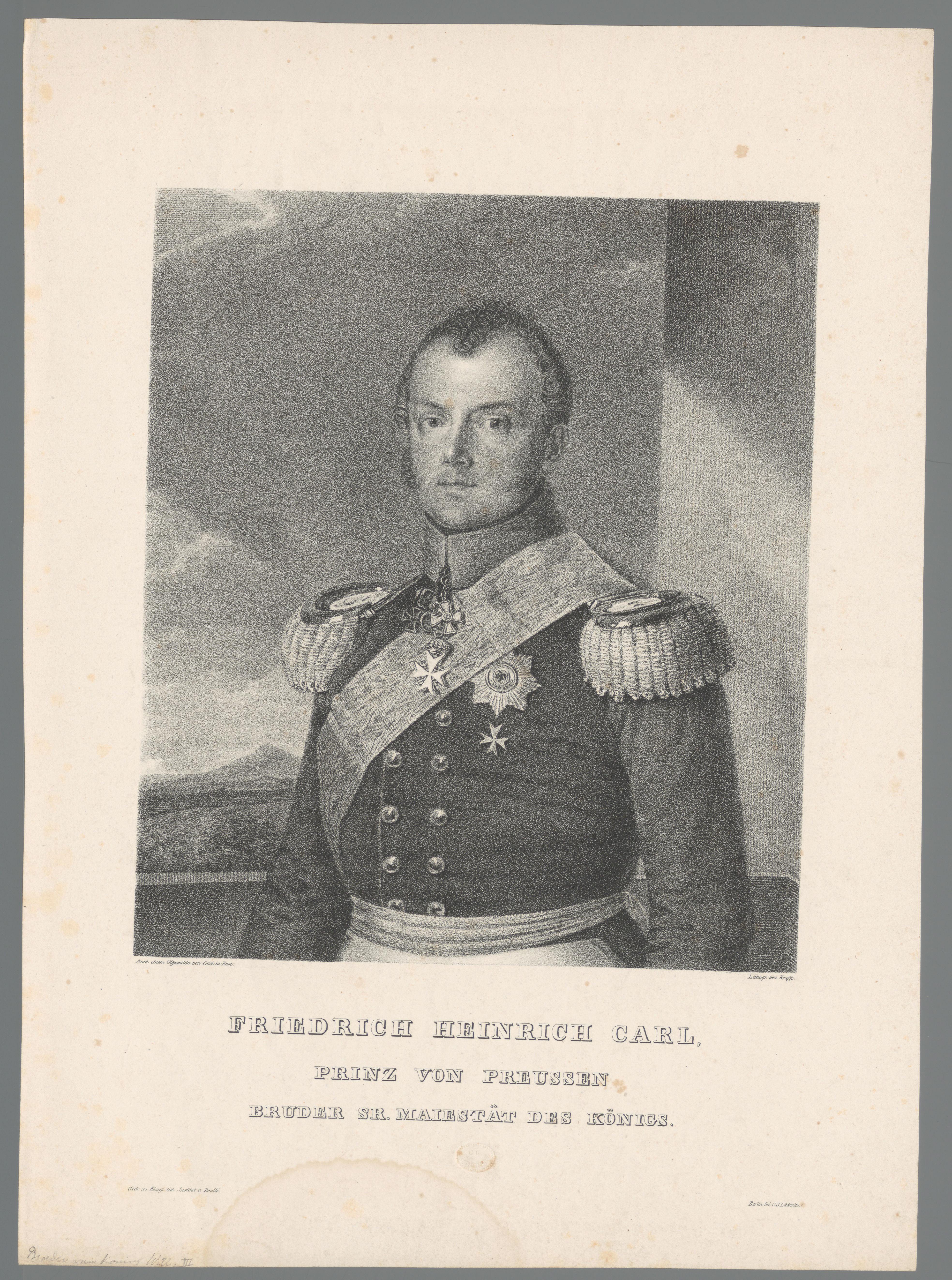 Portret van Hendrik van Pruisen
