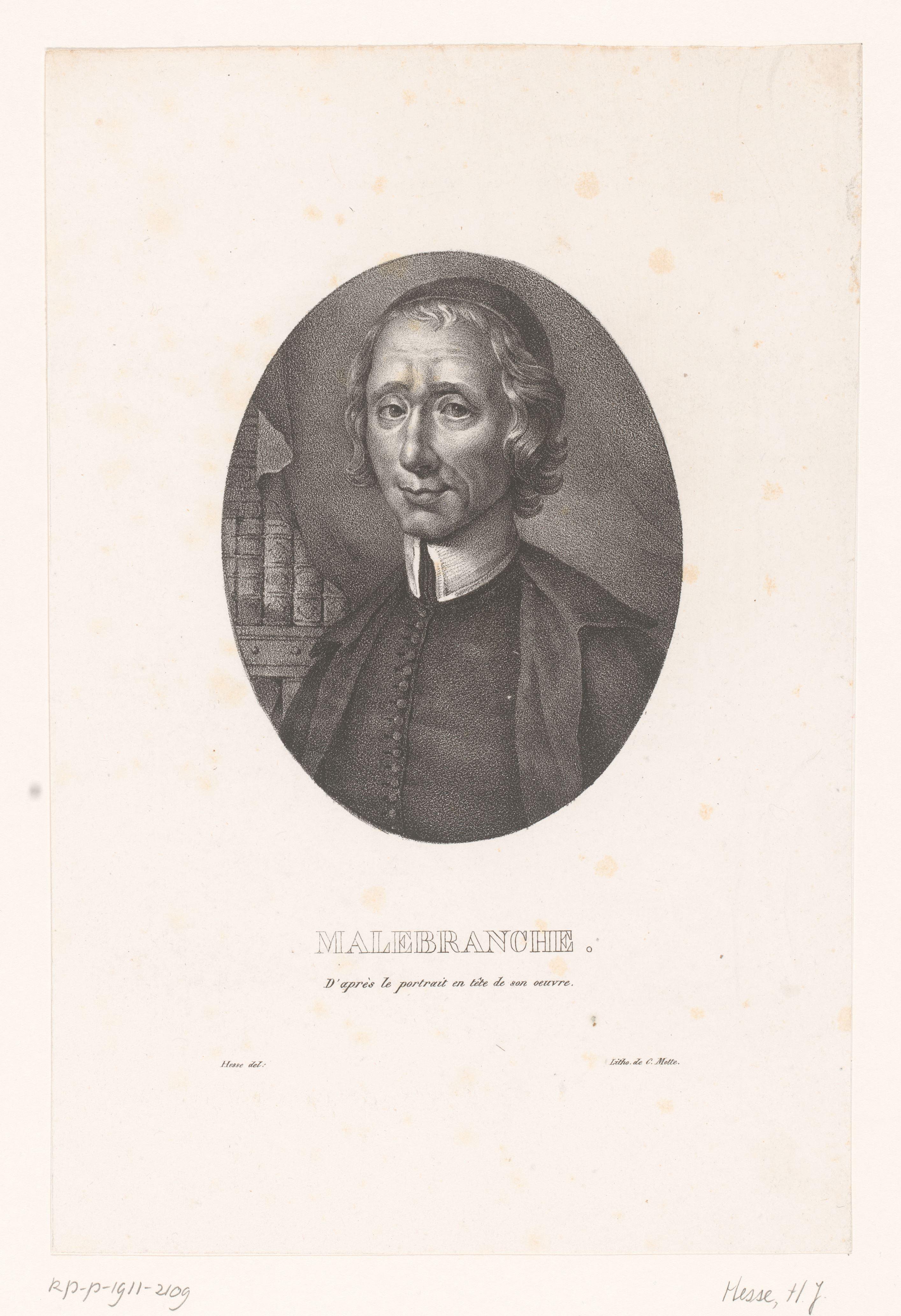 Portret van Nicolas Malebranche