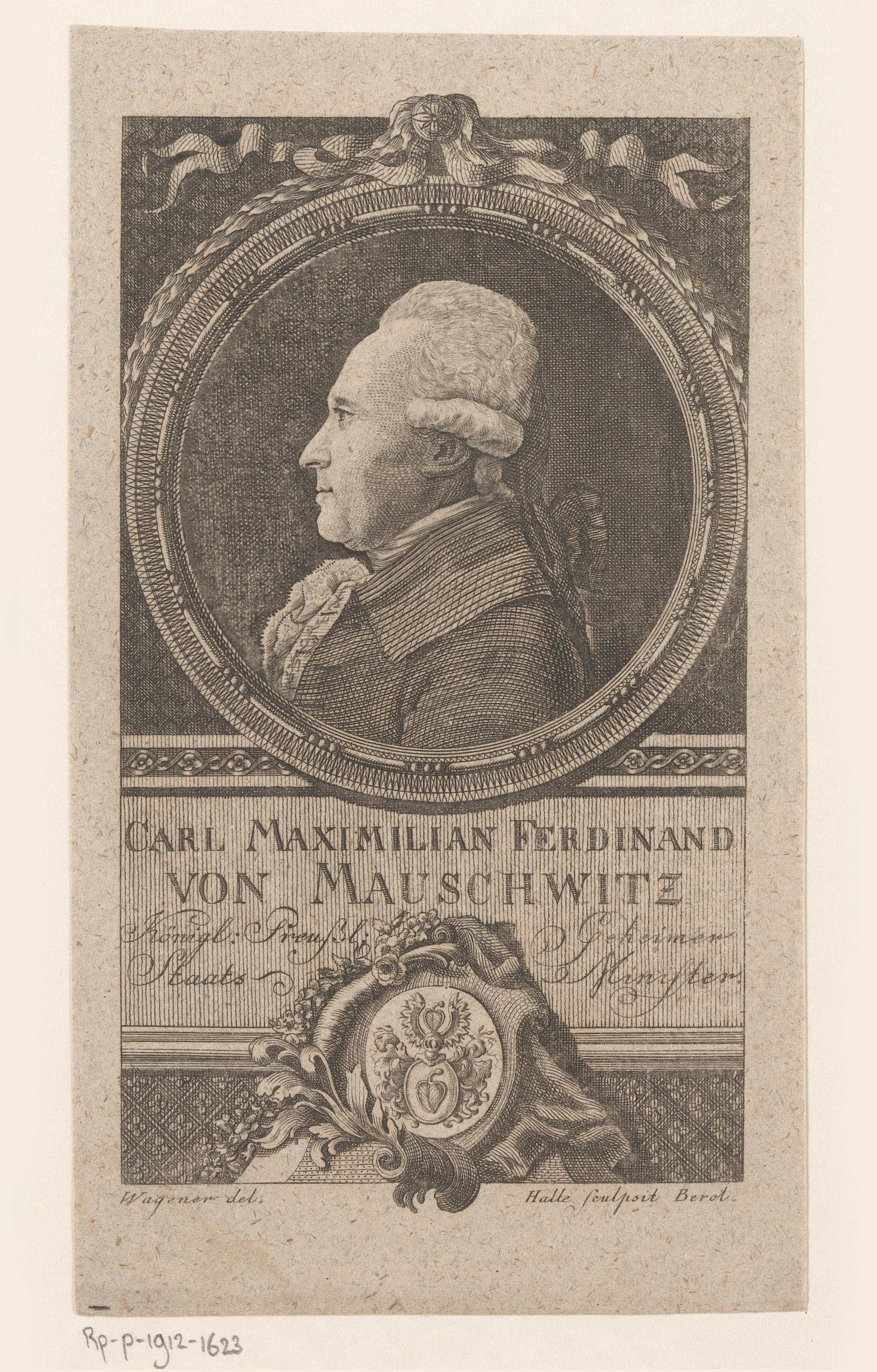 Portret van Karl Maximilian Ferdinand von Mauschwitz
