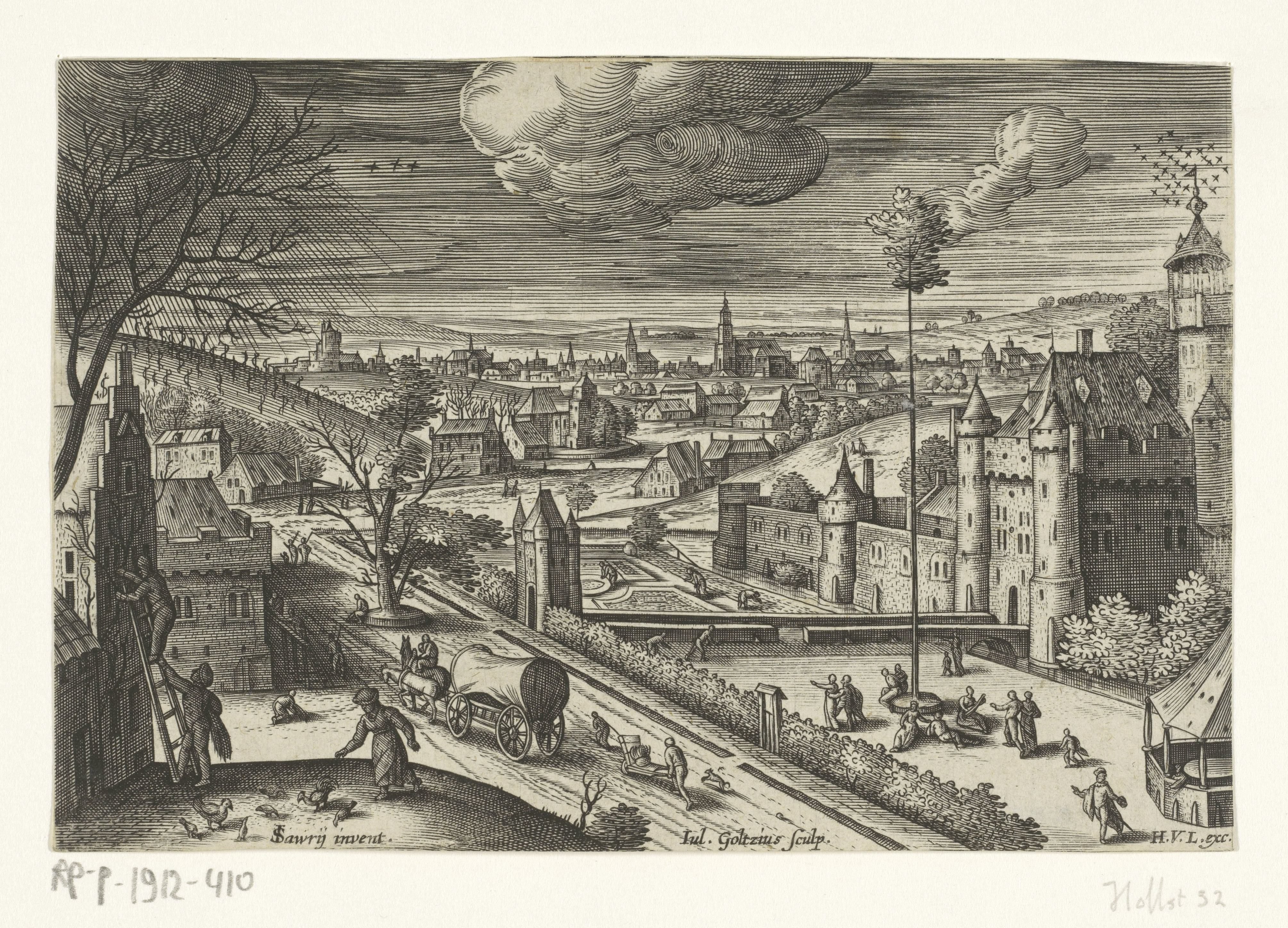Landschap met een kasteel
