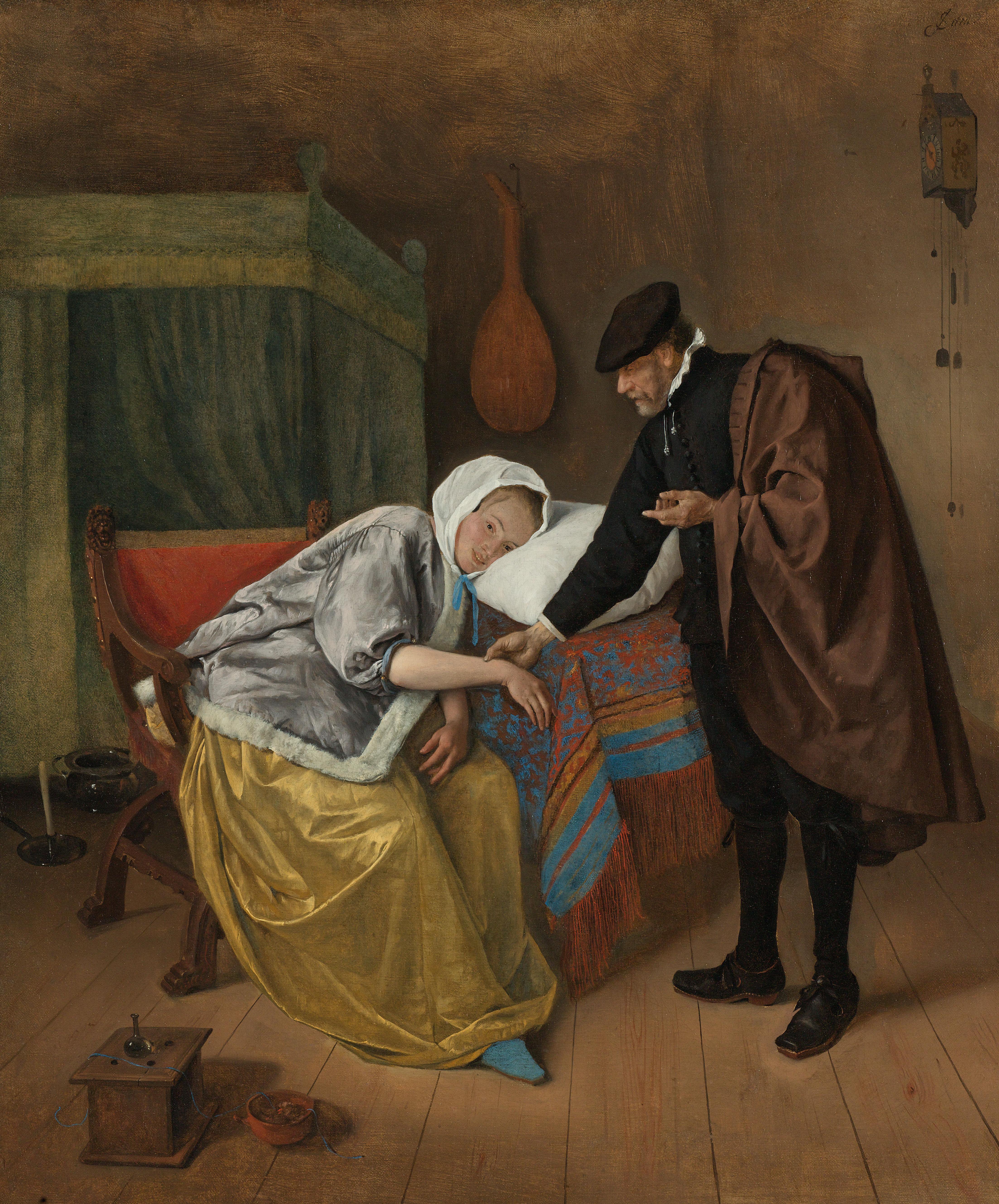 De zieke vrouw