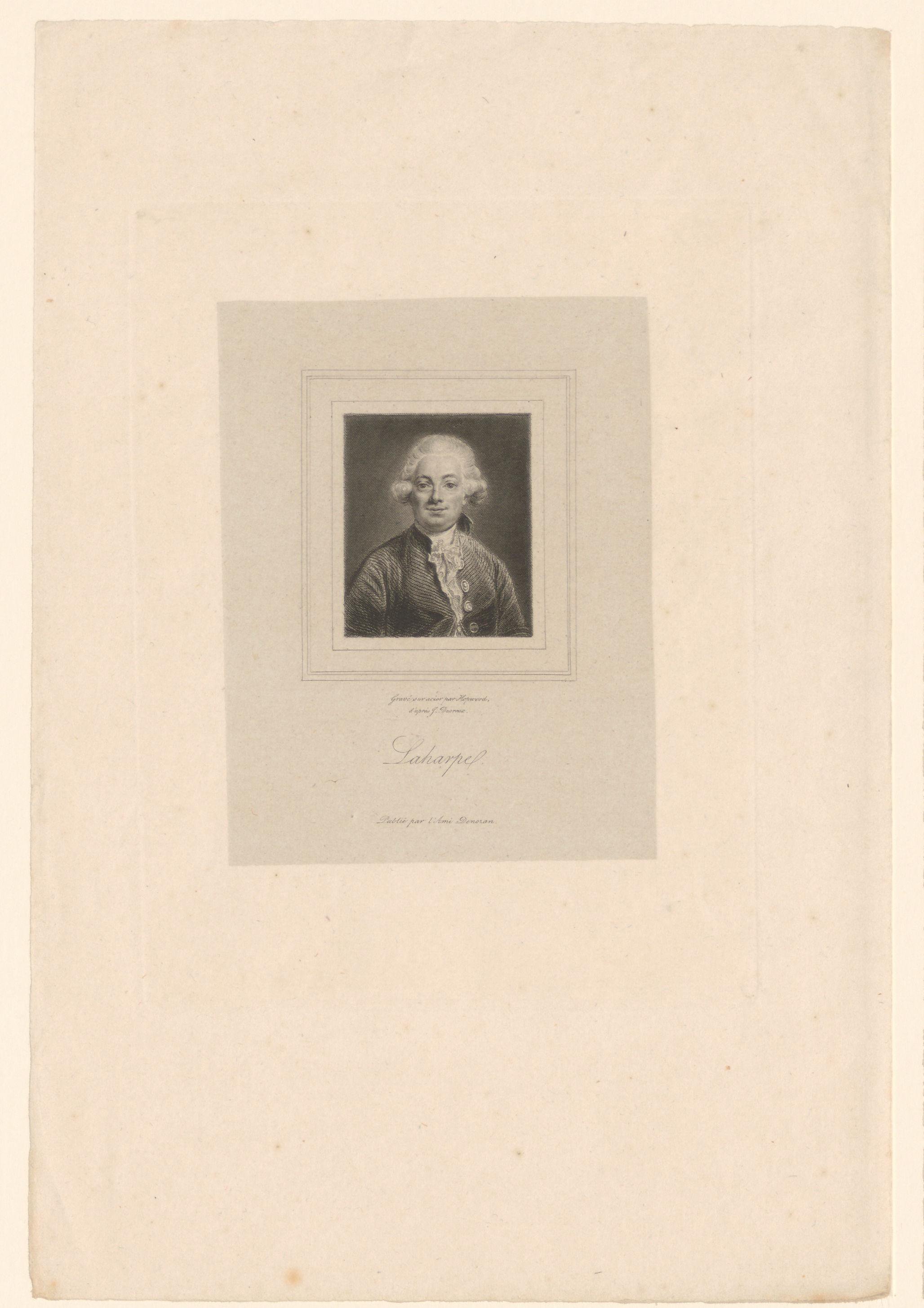 Portret van Jean-François de La Harpe