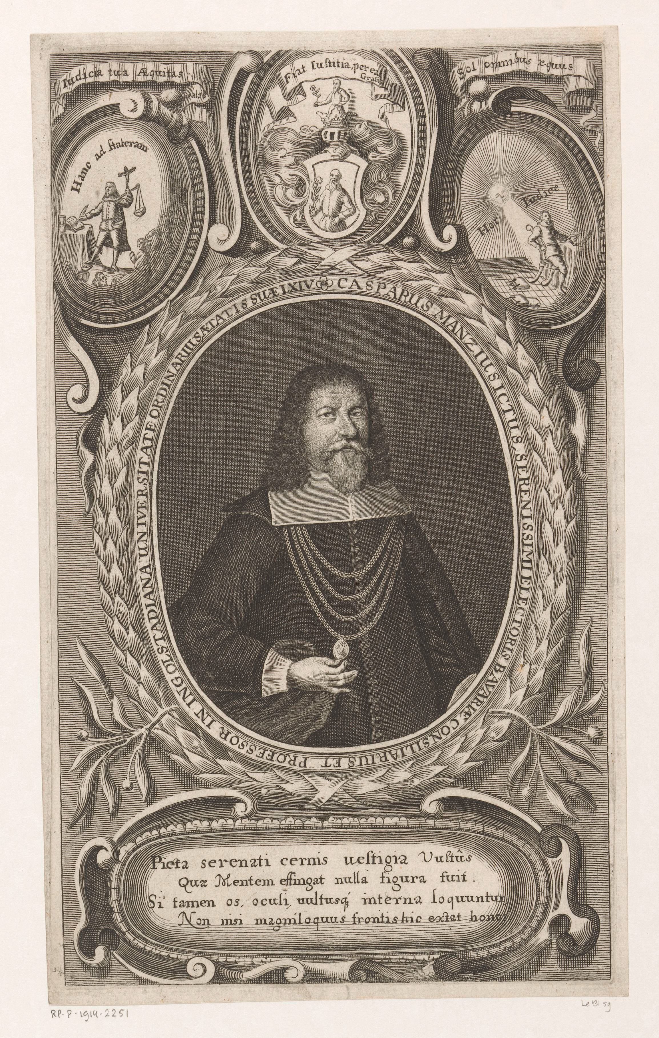 Portret van Caspar Manz