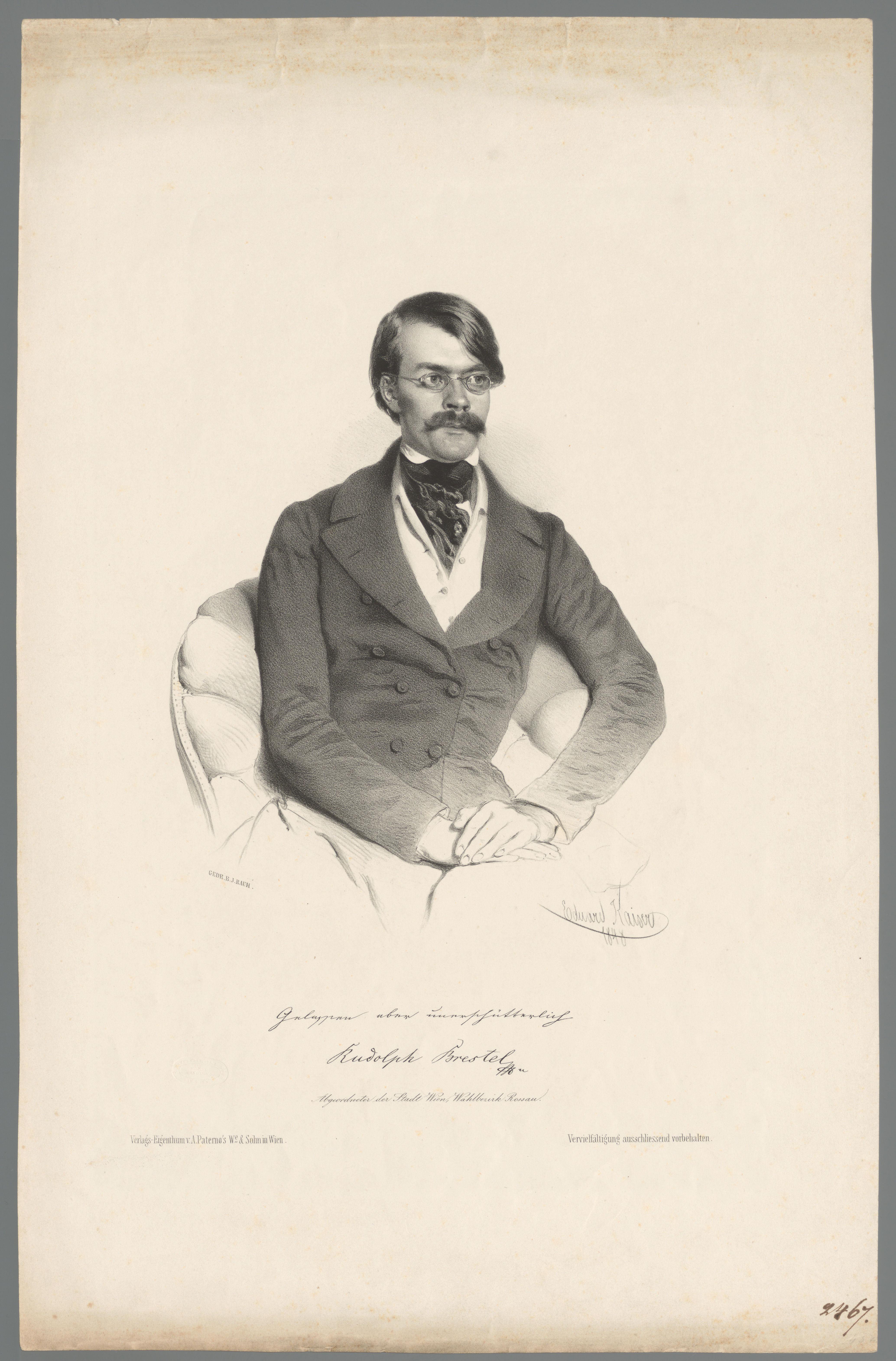 Portret van Rudolf Brestel