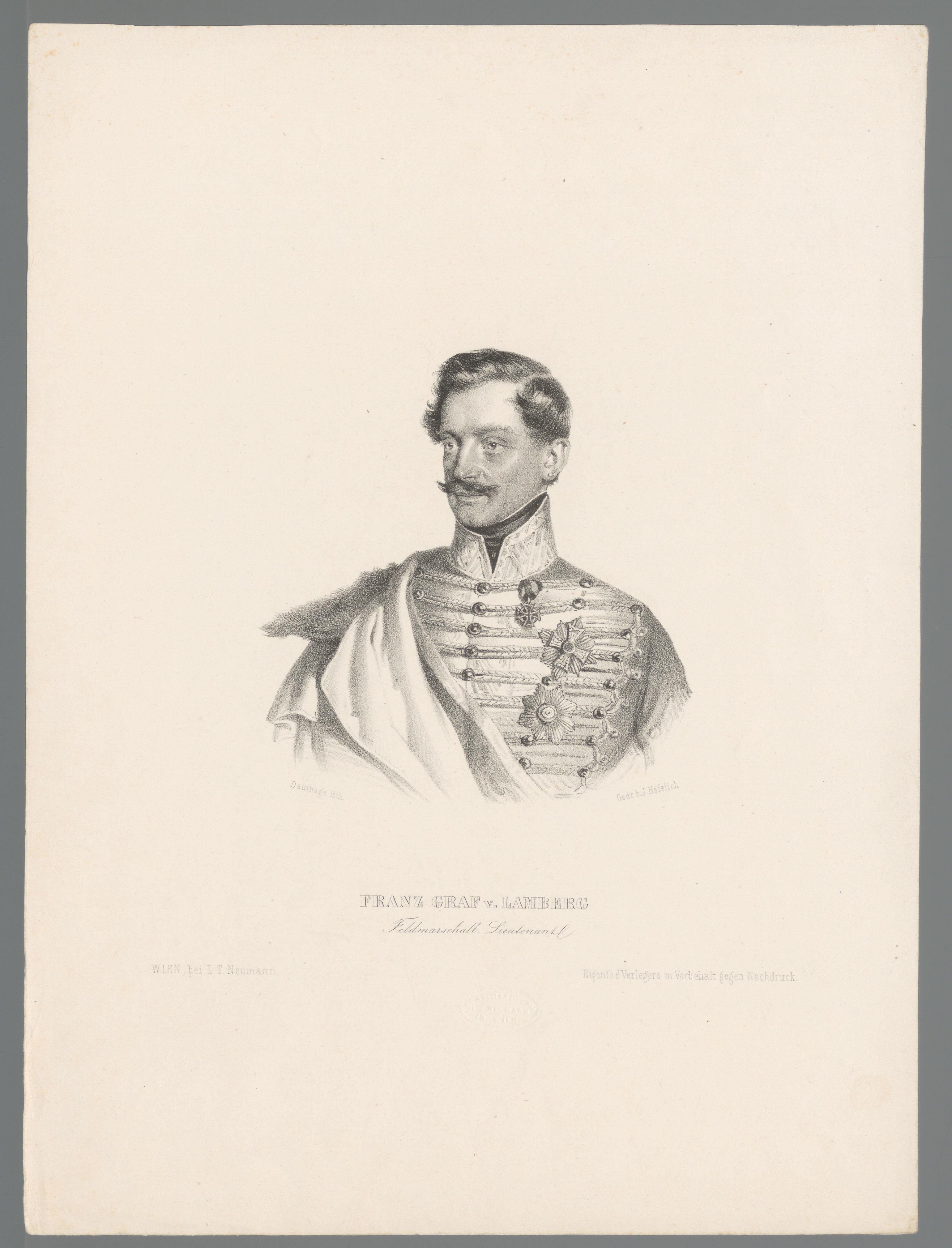 Portret van Franz Philipp von Lamberg