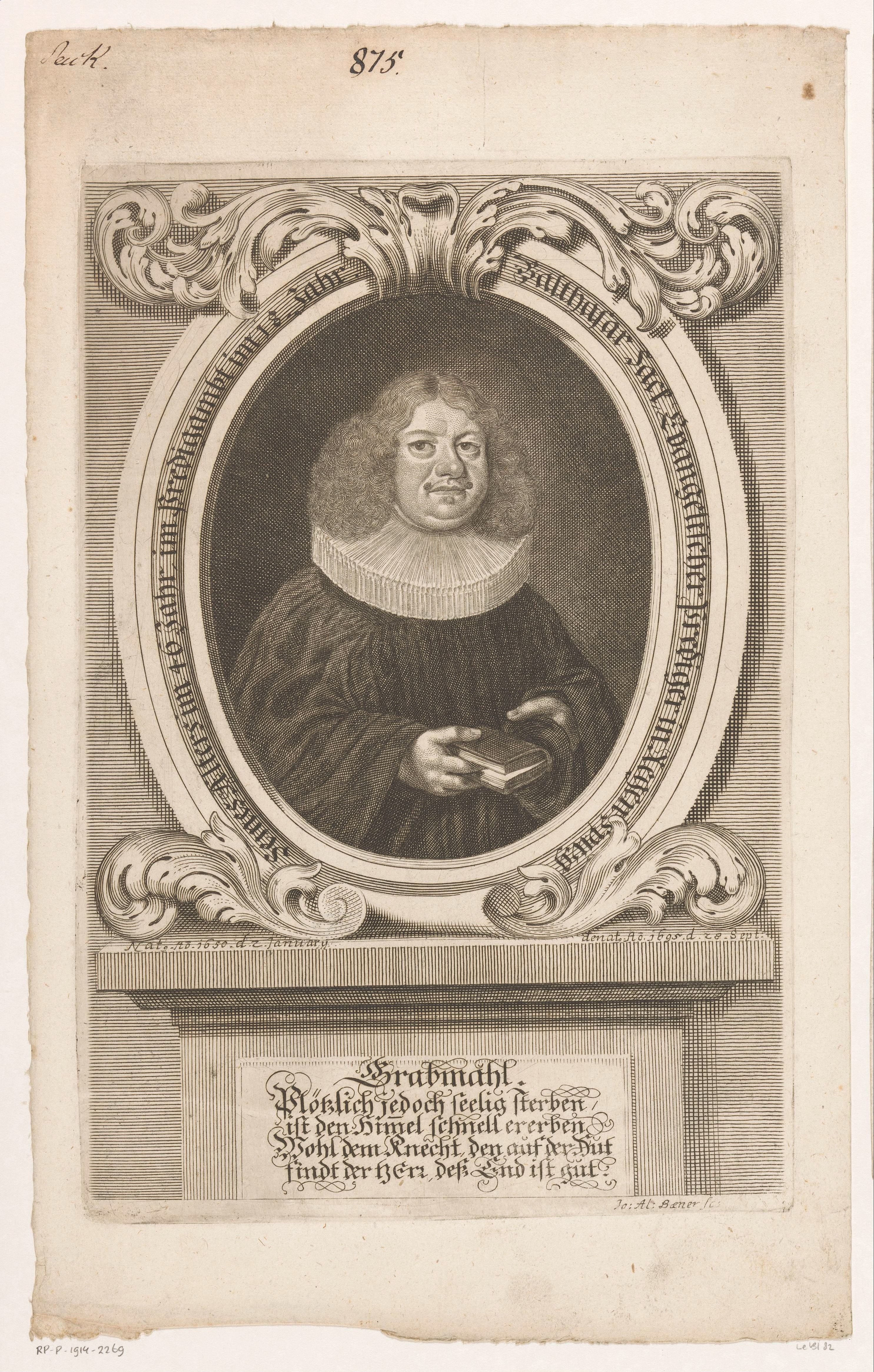 Portret van Balthasar Sack
