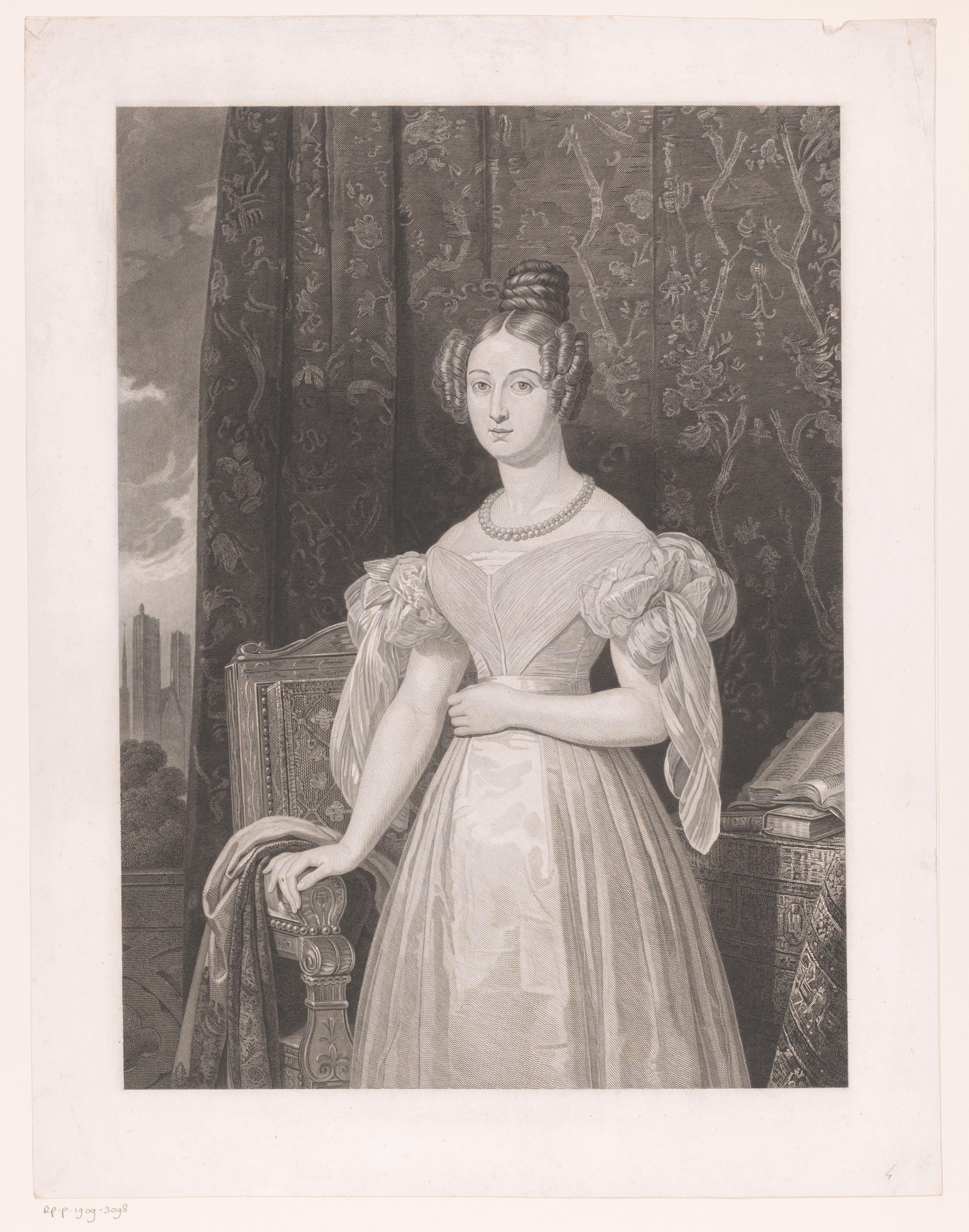 Portret van Louise Marie van Orléans