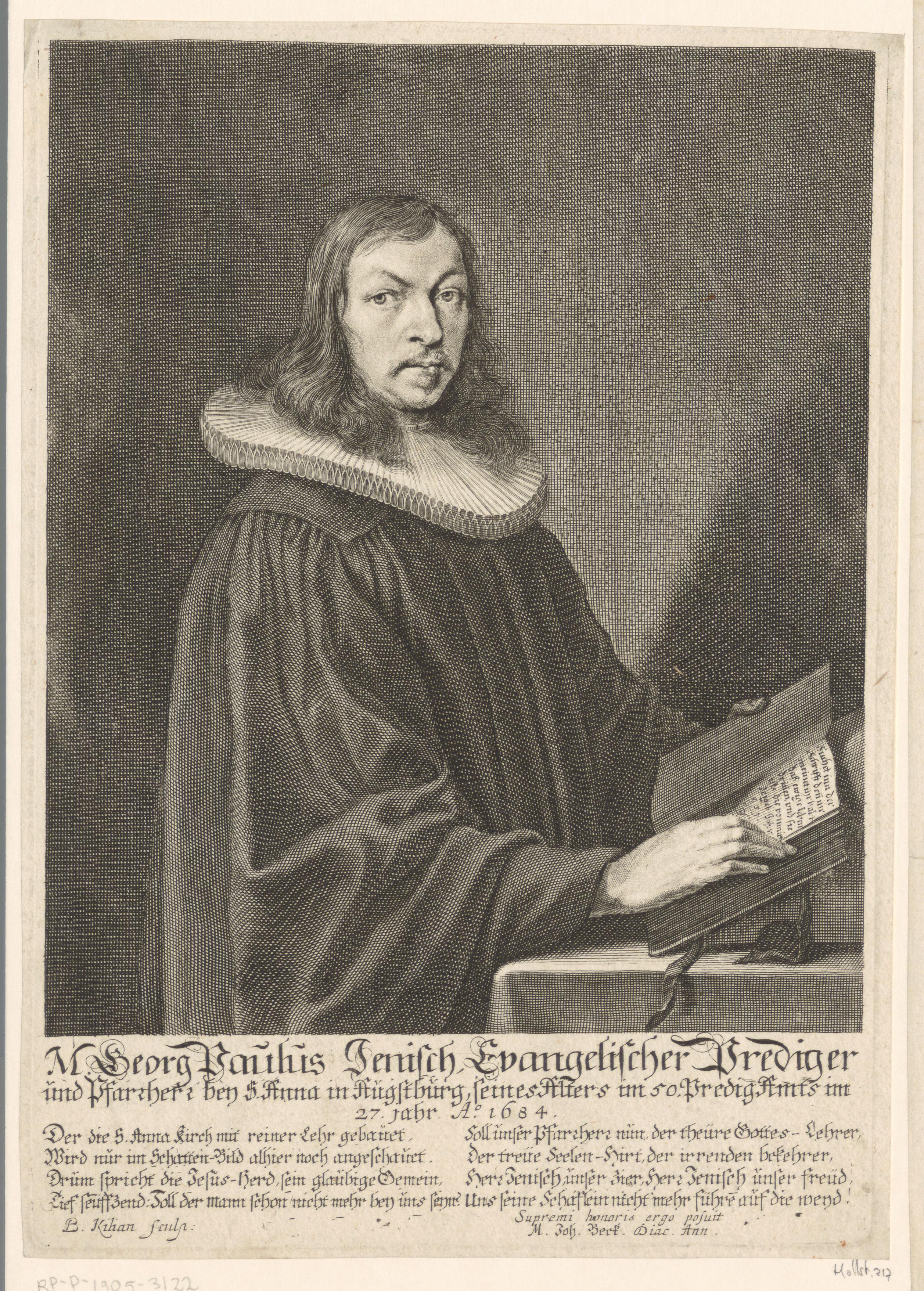 Portret van Georg Paul Jenisch
