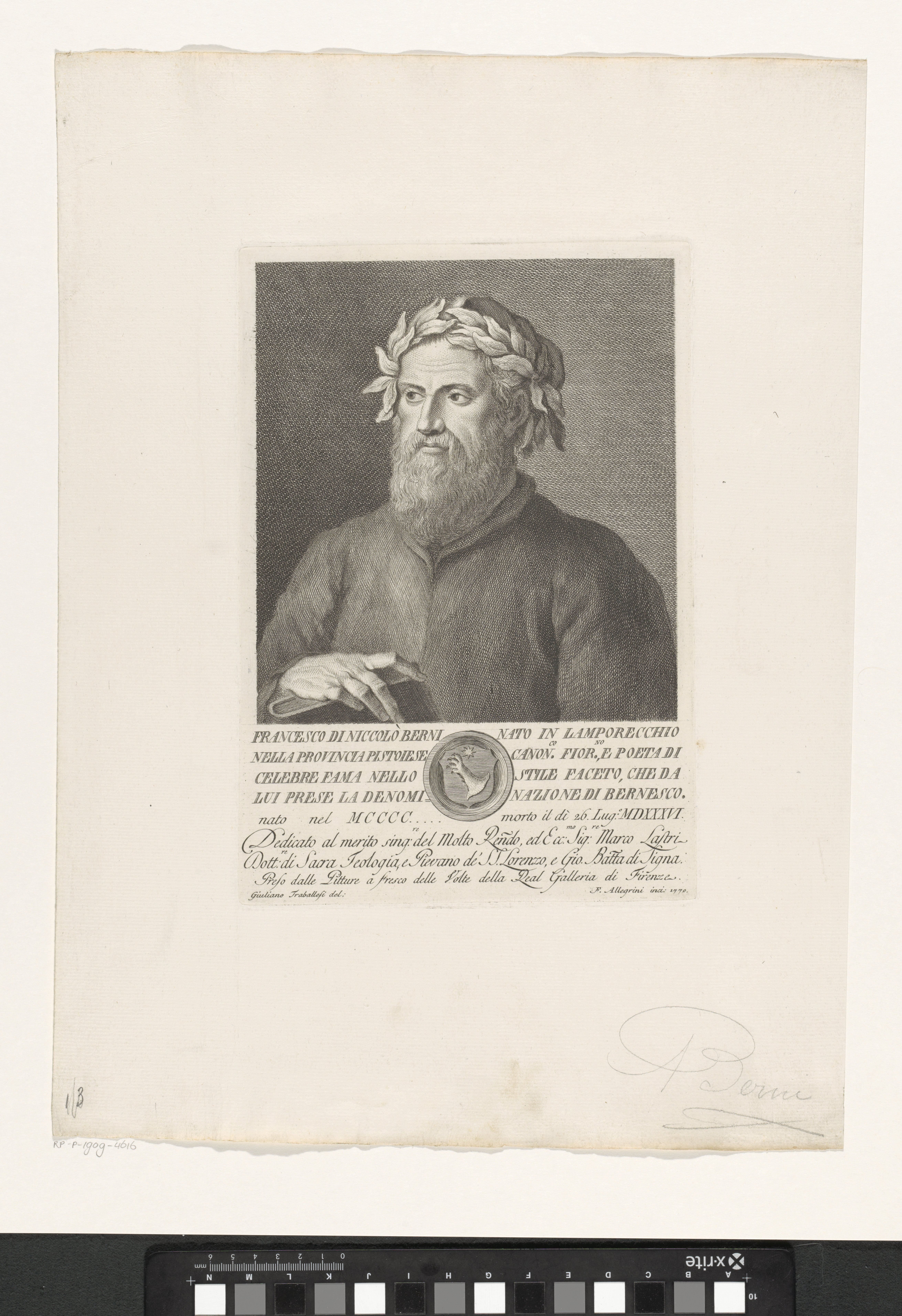 Portret van Francesco Berni