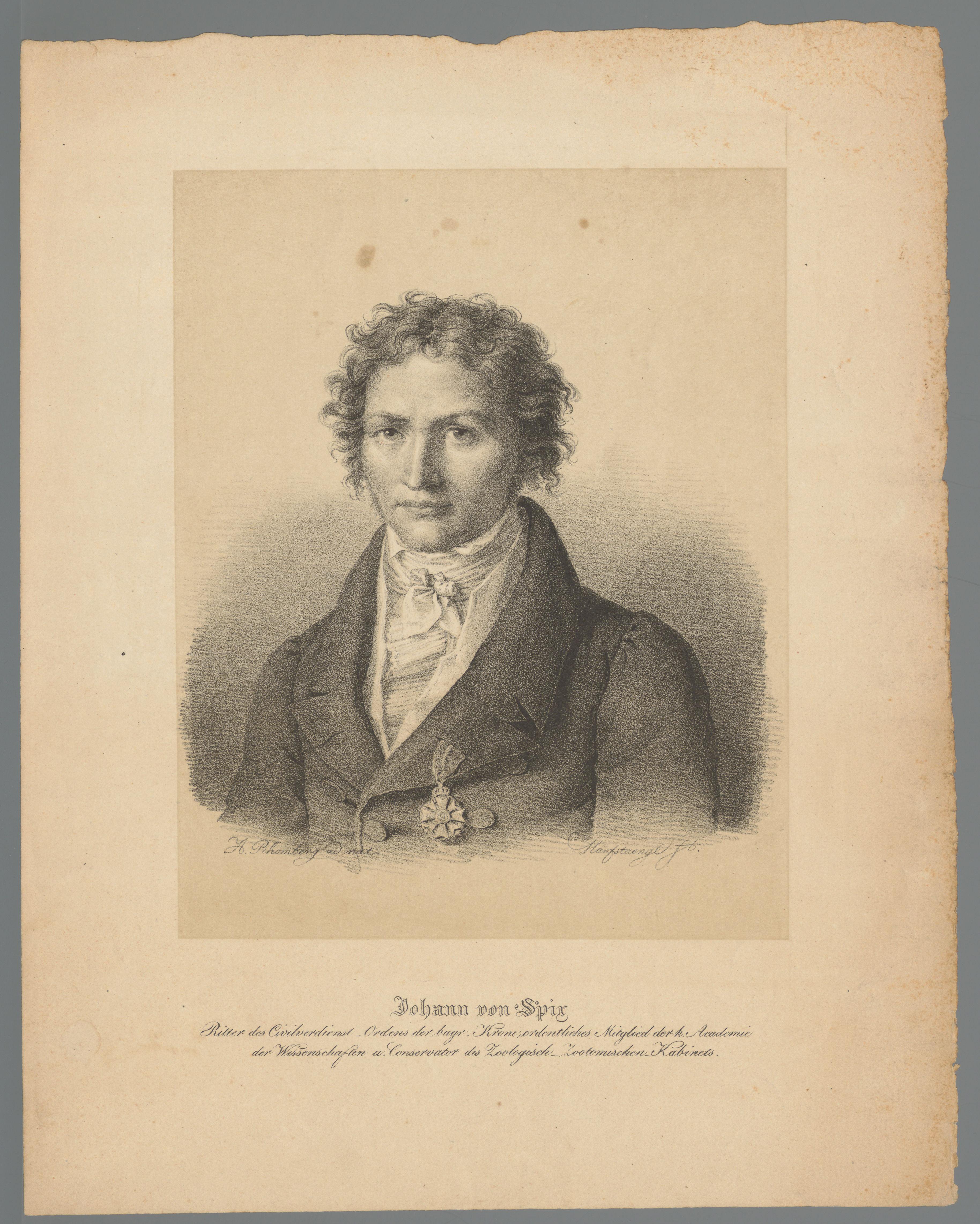 Portret van Johann Baptist von Spix