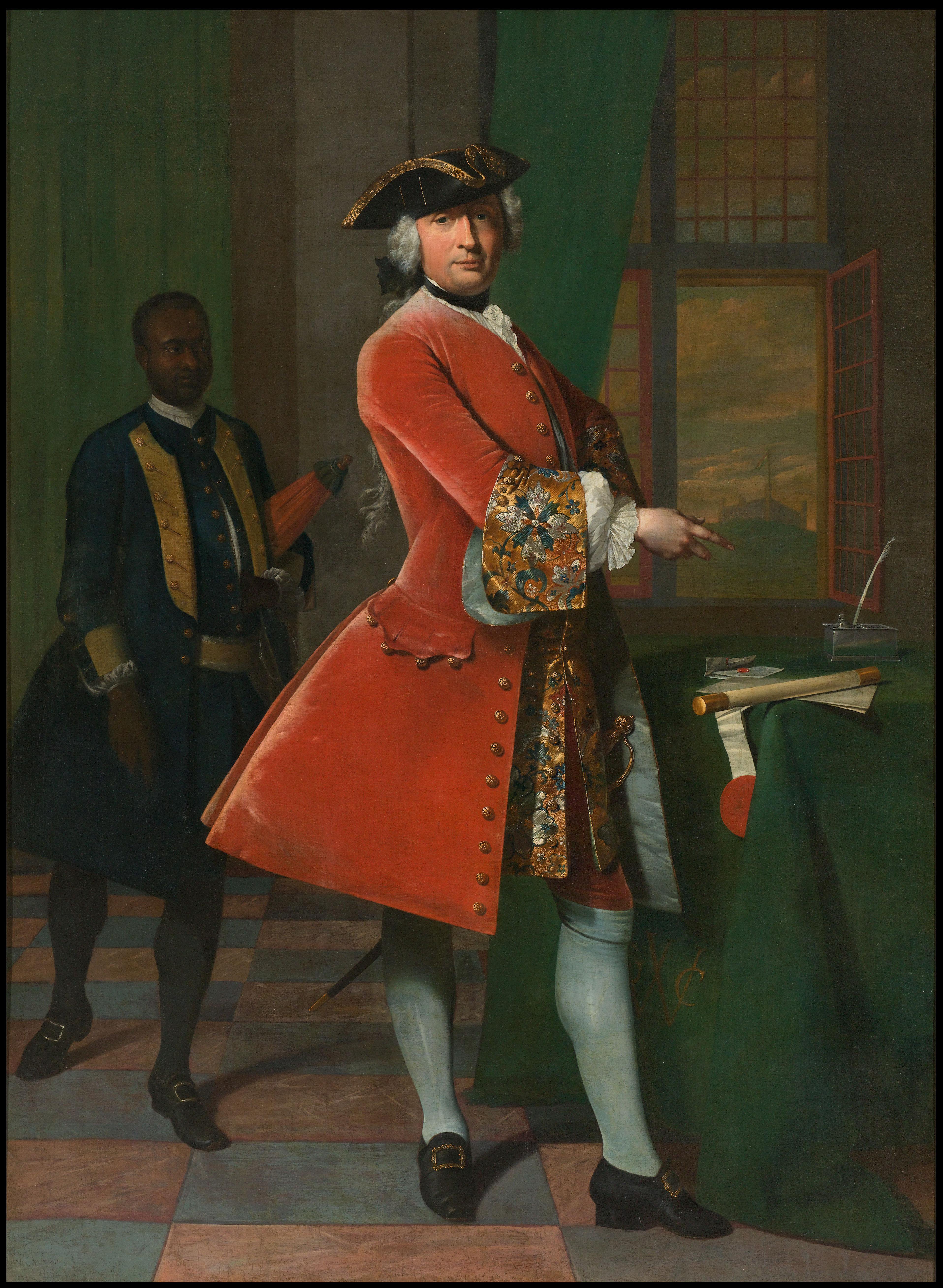Portrait of Jan Pranger and an Enslaved Servant