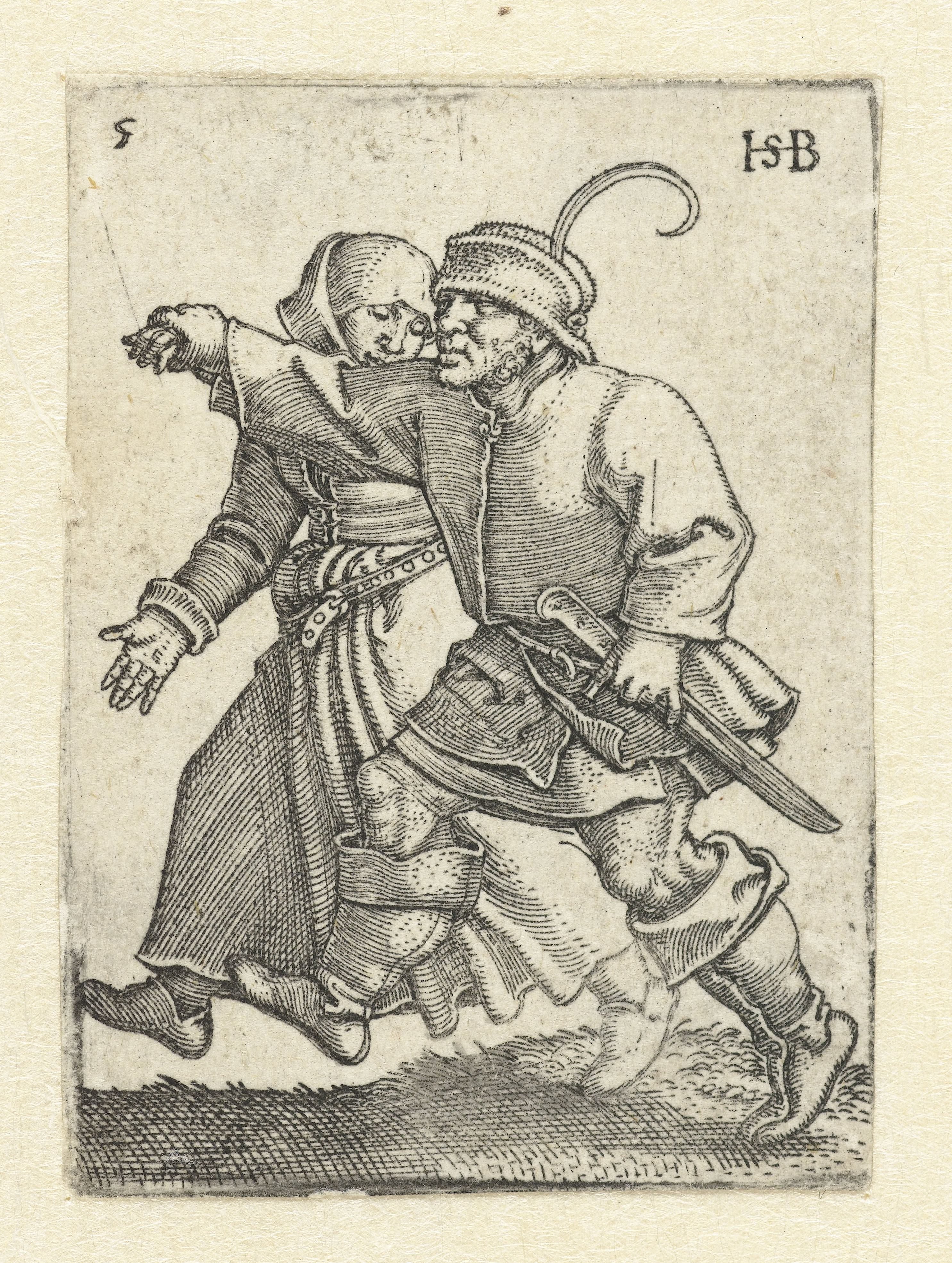 Dansend boerenpaar