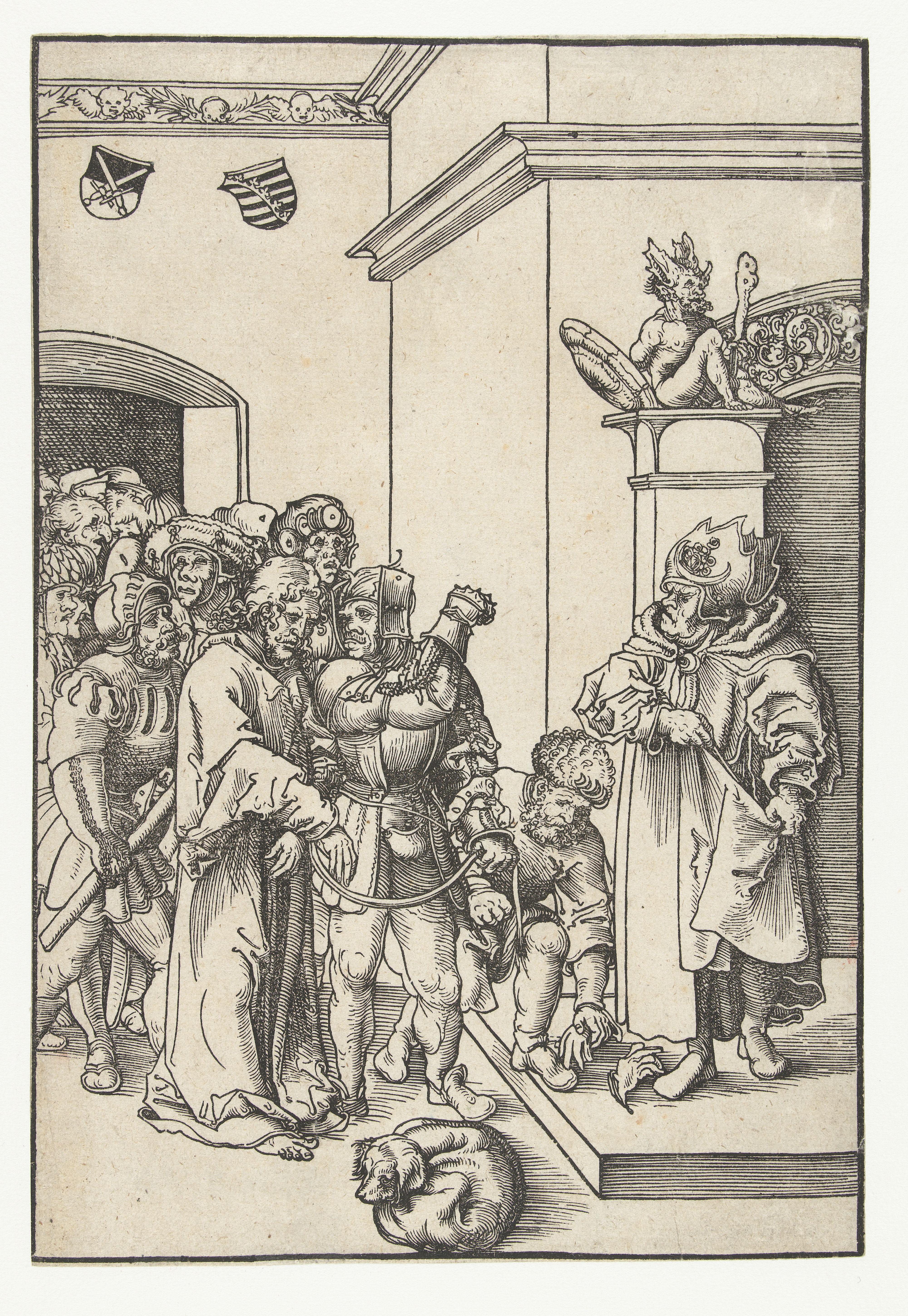 Christus voor Kajafas geleid
