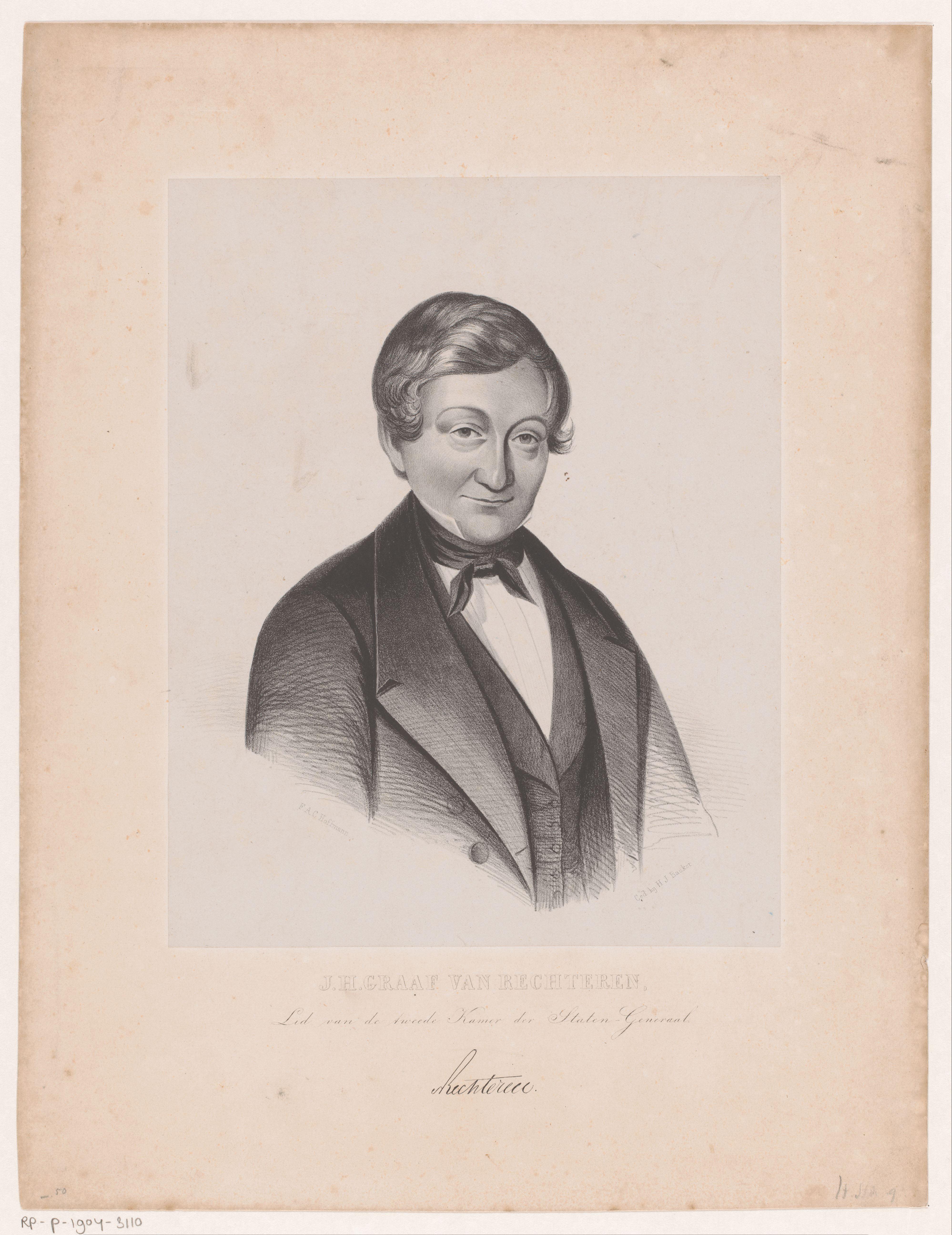 Portret van Jacob Hendrik van Rechteren van Appeltern