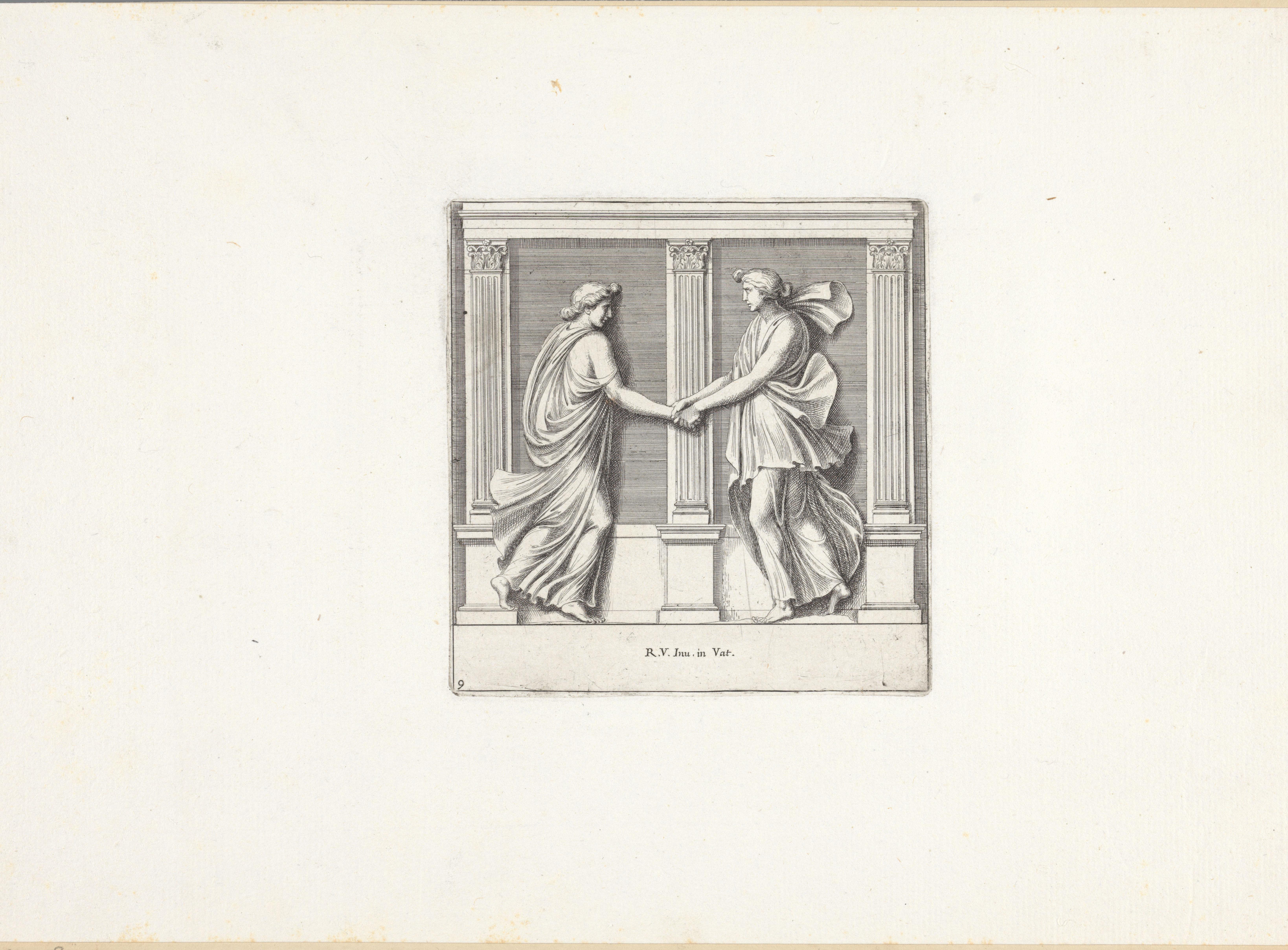 Twee dansende figuren