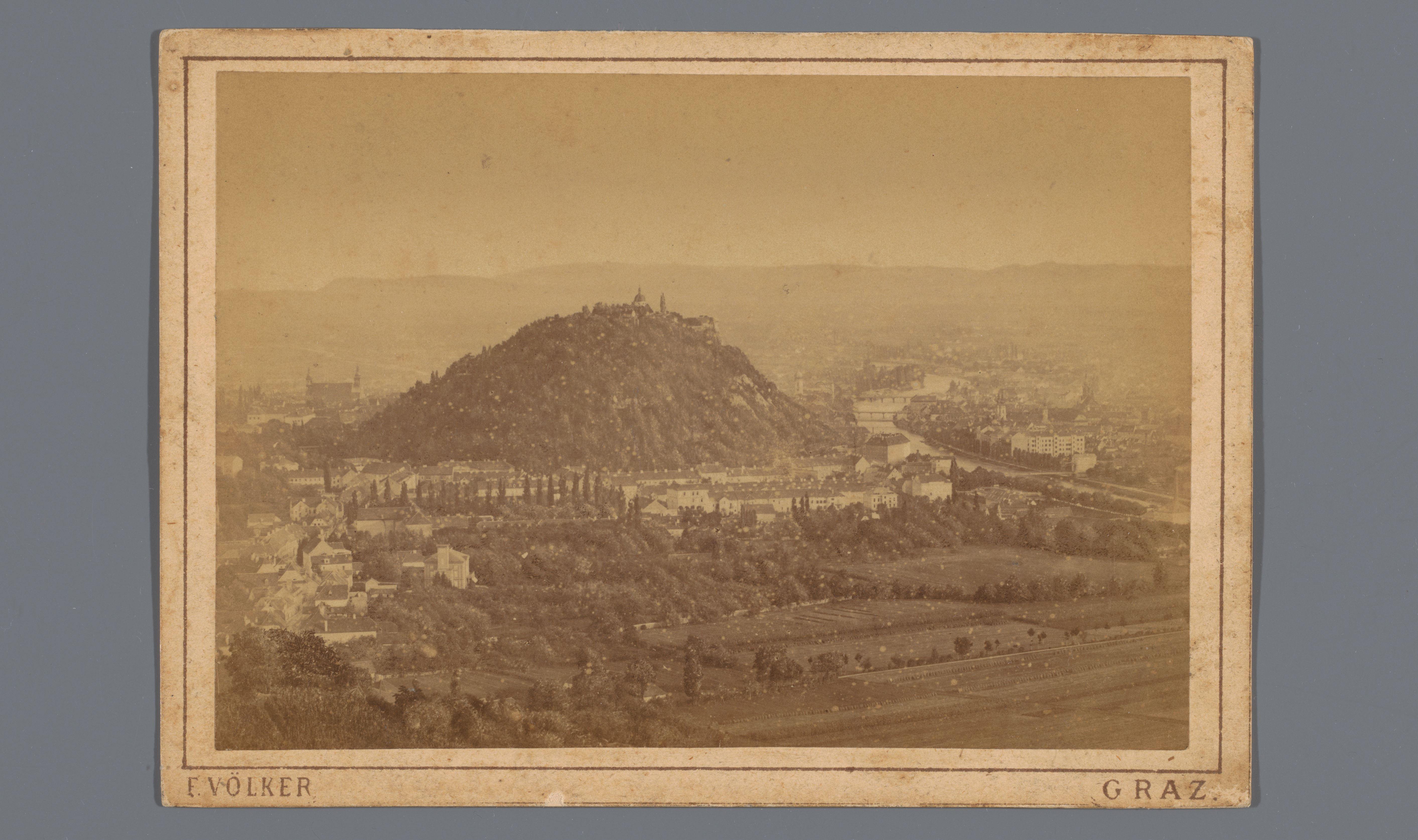 Gezicht op Graz, Oostenrijk