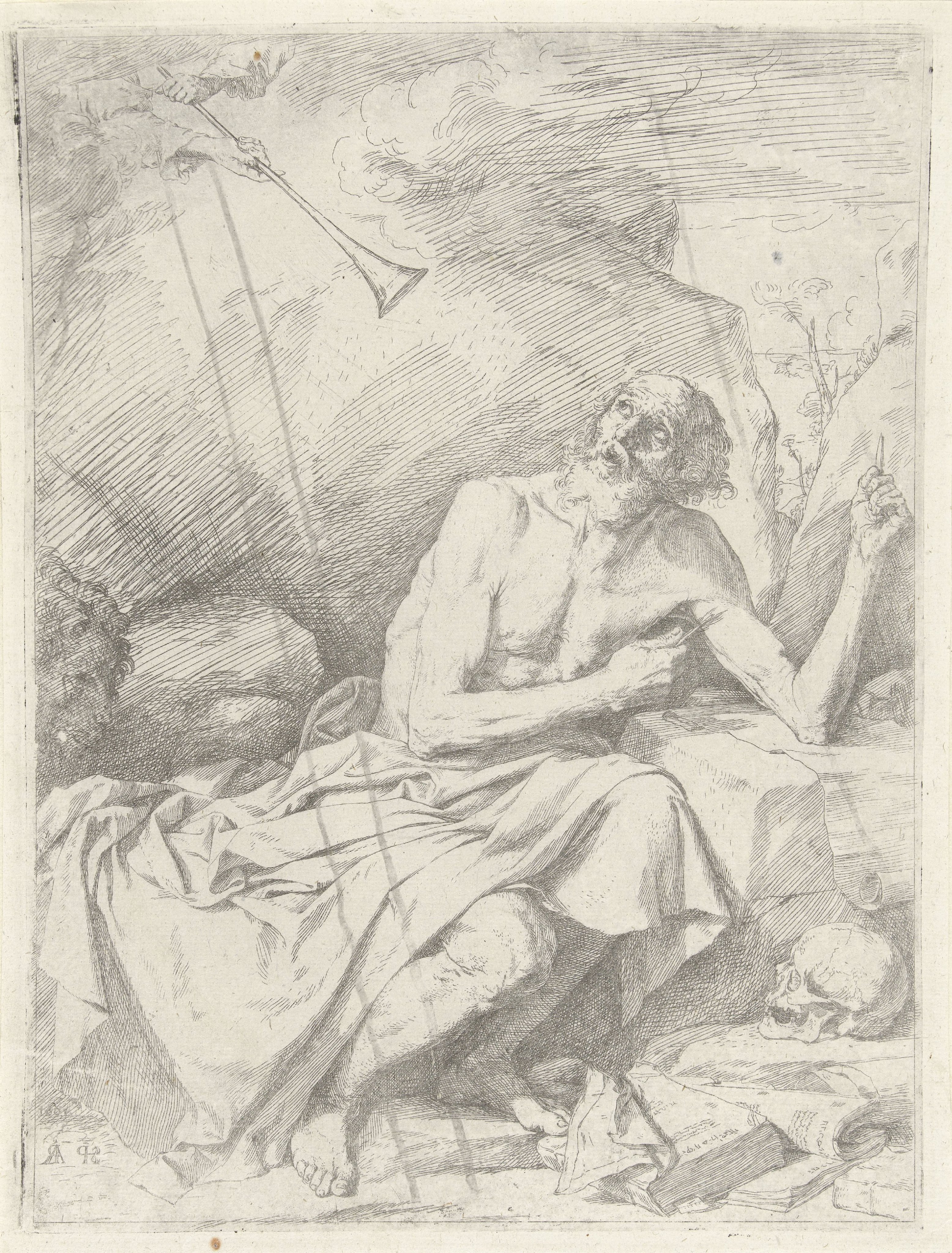 Heilige Hieronymus en de trompet