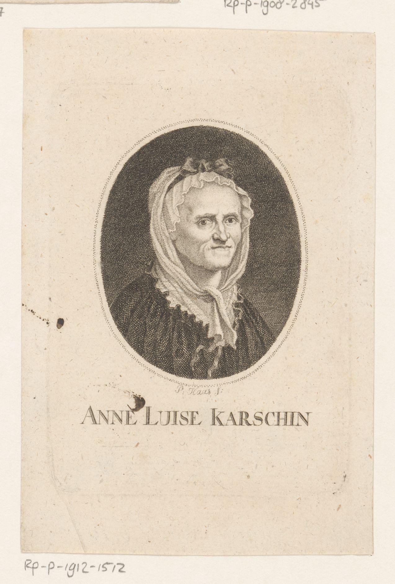 Portret van Anna Luise Karsch