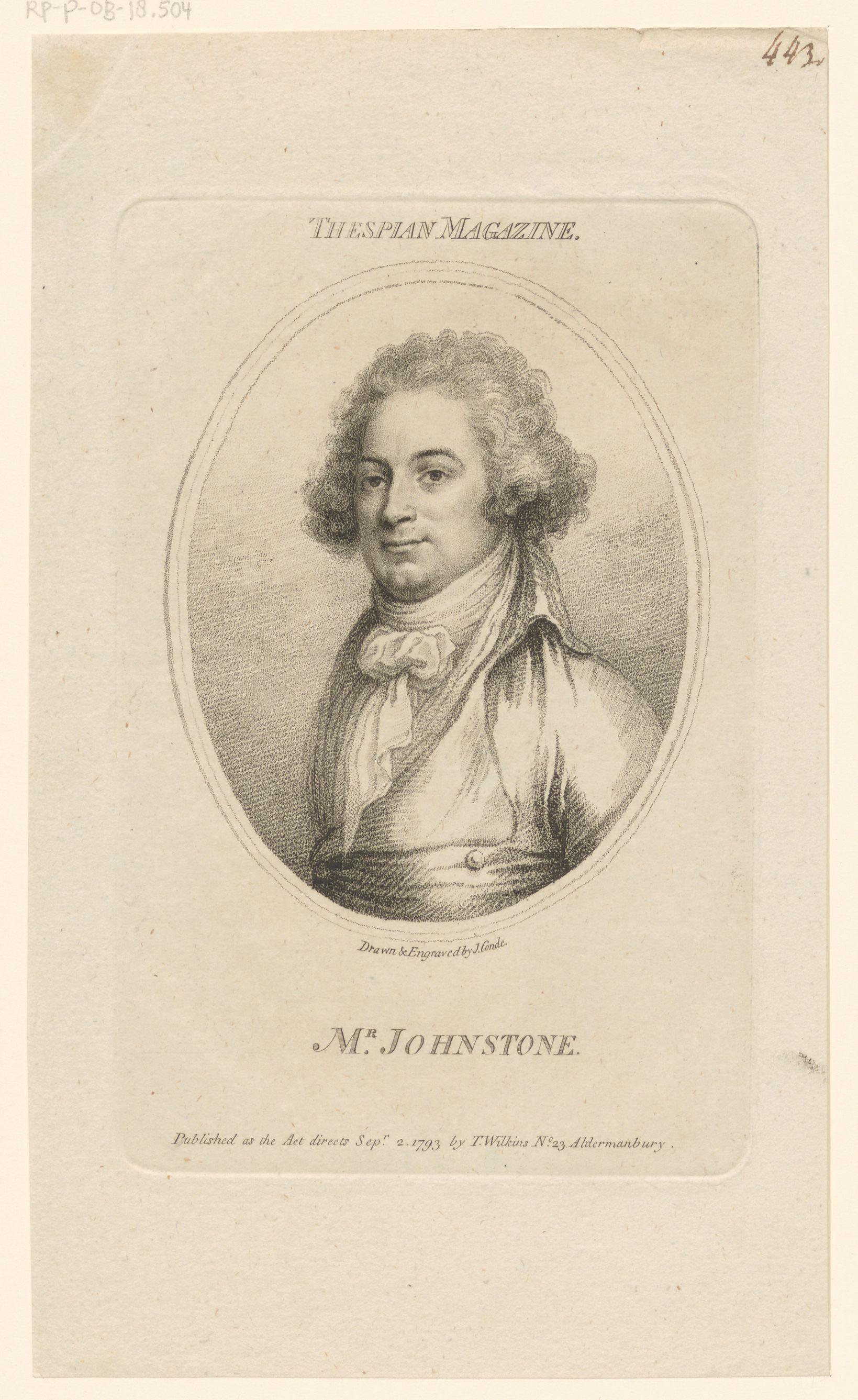 Portret van John Henry Johnstone