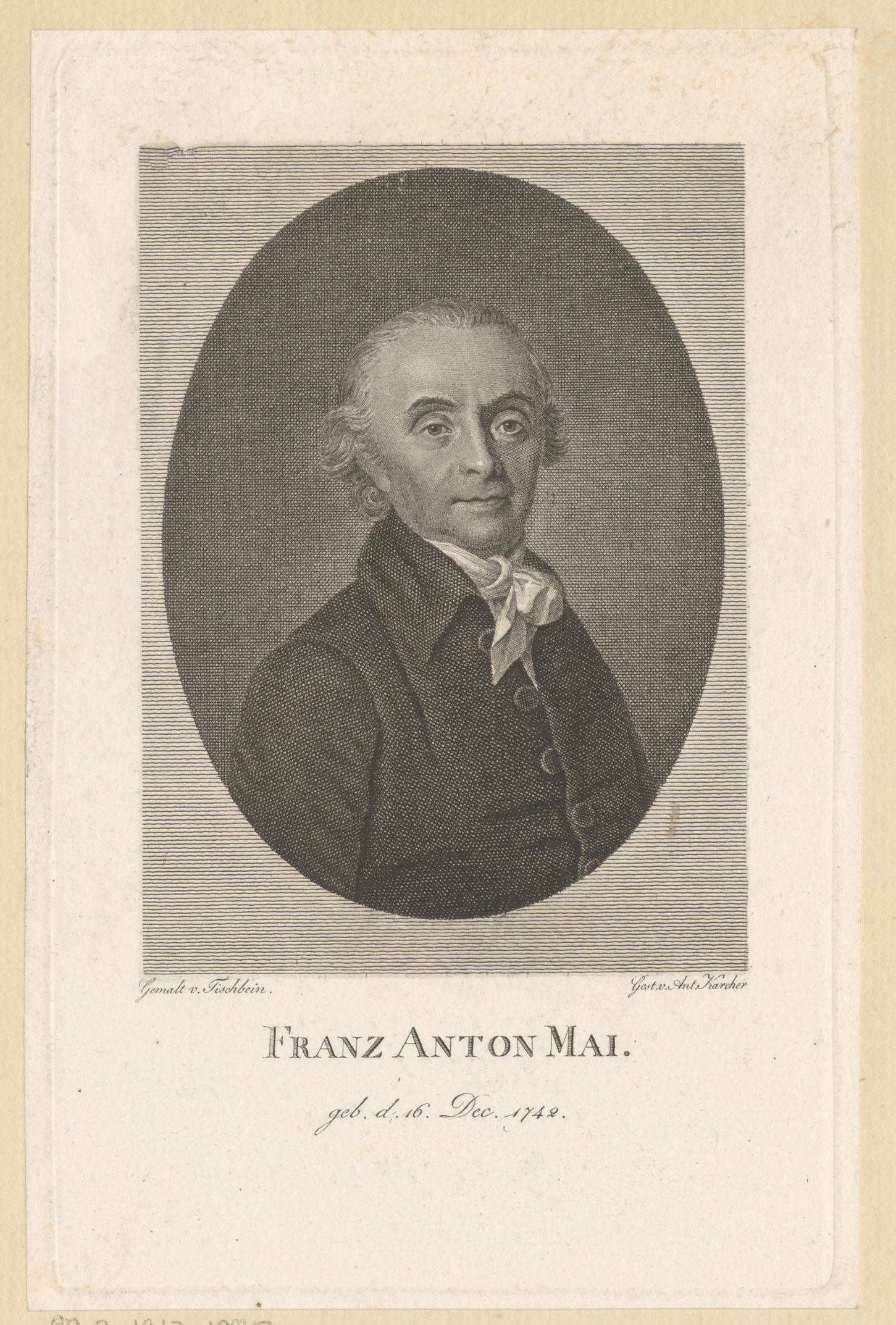 Portret van Frans Anton May
