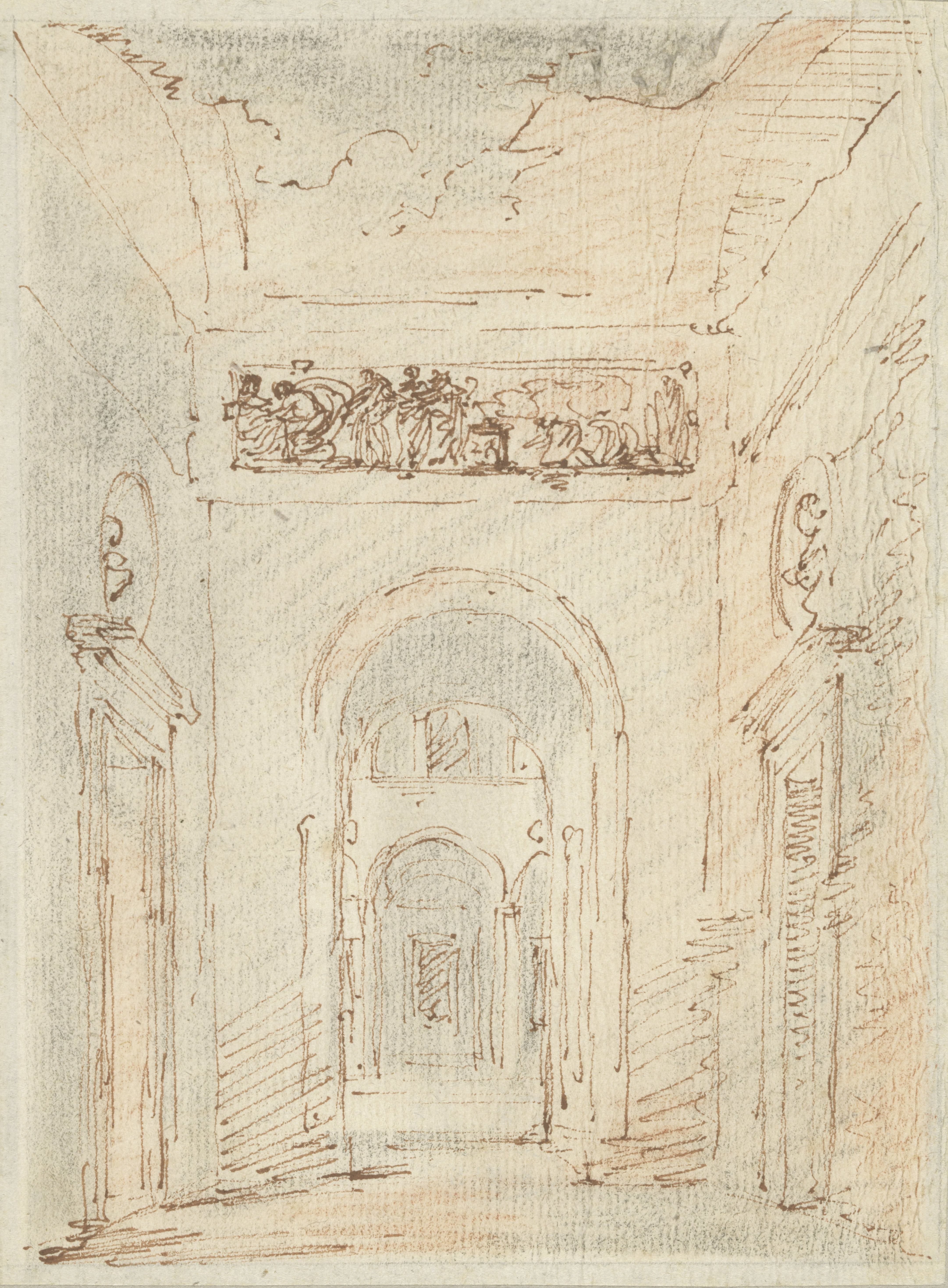 Interieur van een Romeins paleis