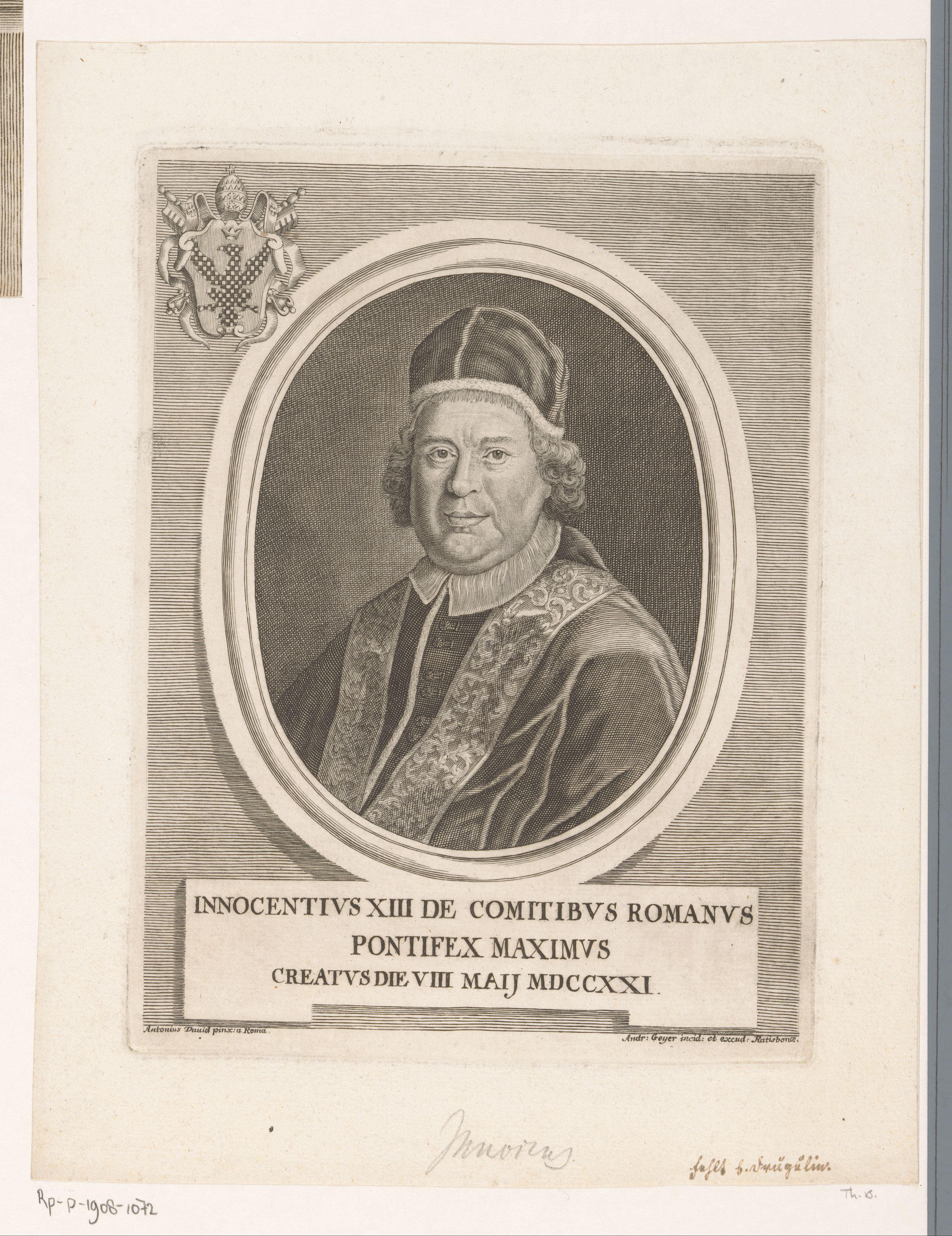 Portret van paus Innocentius XIII