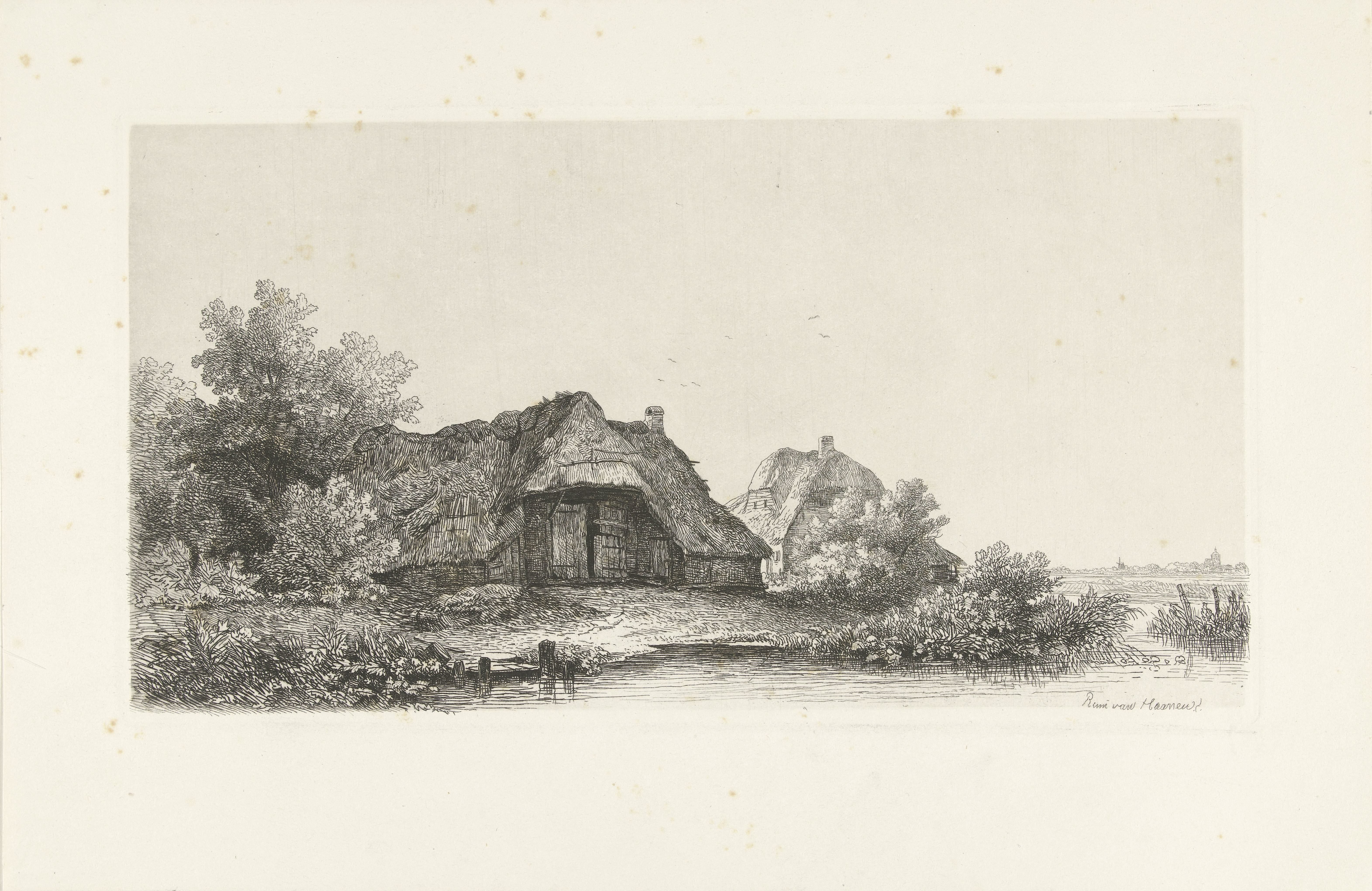 Boerderijen aan het water