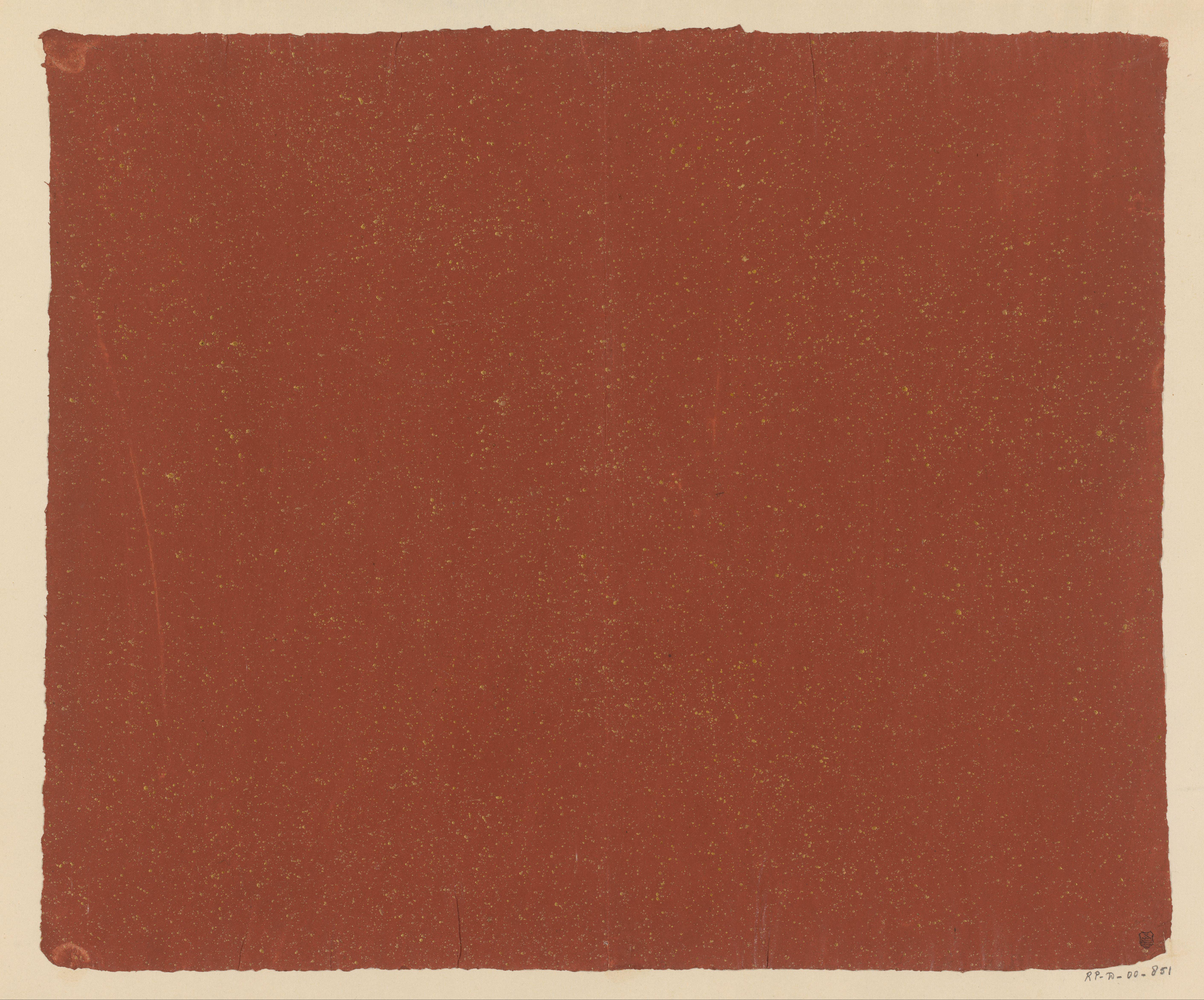 Geel gespikkeld rood papier