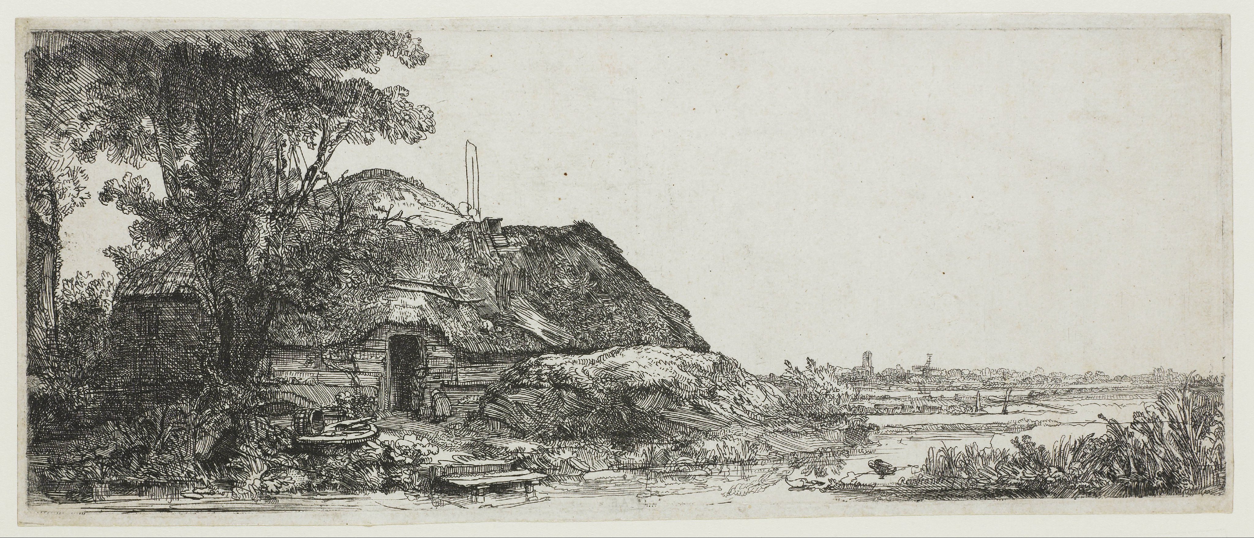 Landscape with a Cottage and a Large Tree