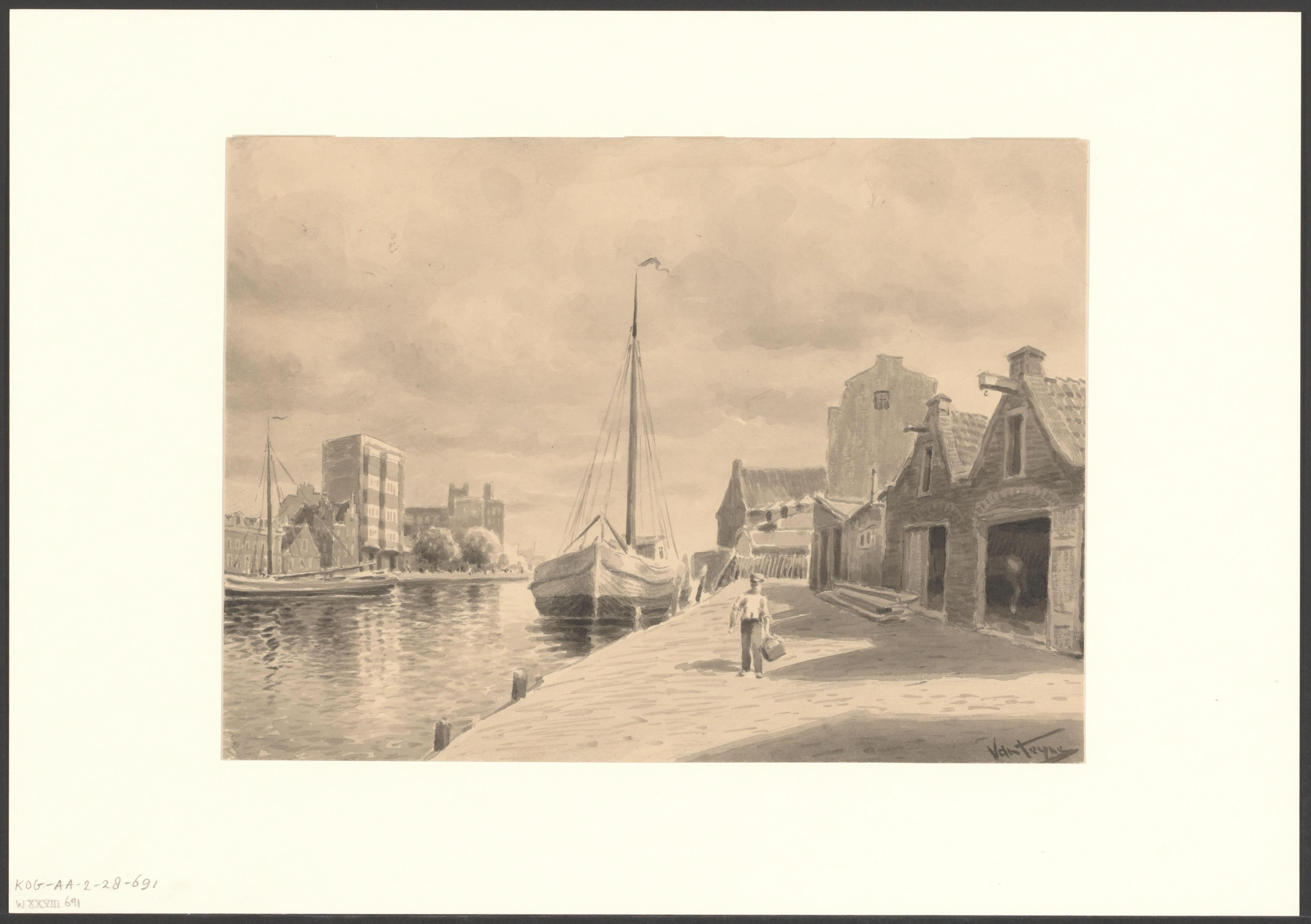 Gezicht op de Kostverlorenvaart