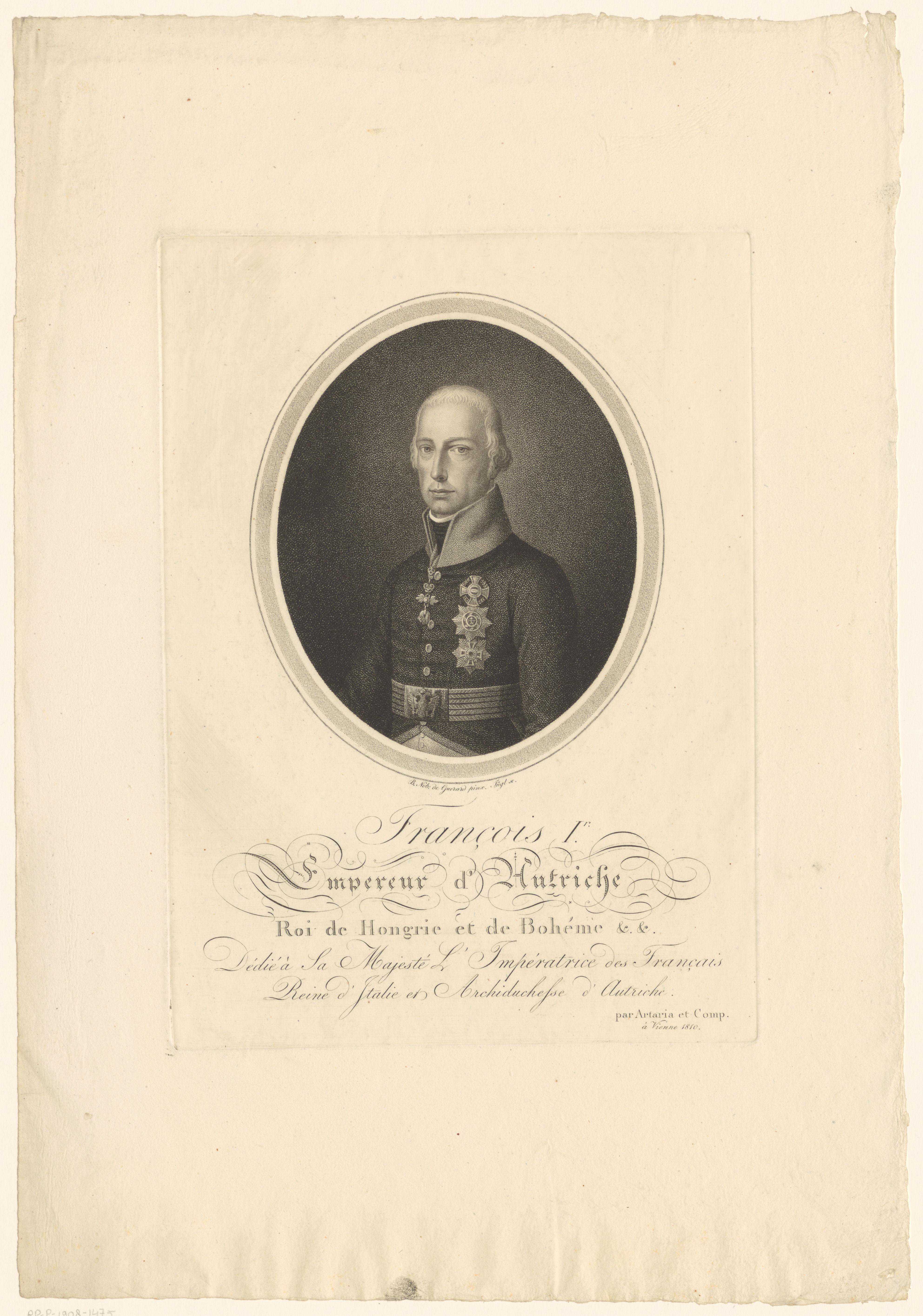 Portret van Frans II Josef Karel, Rooms-Duits keizer