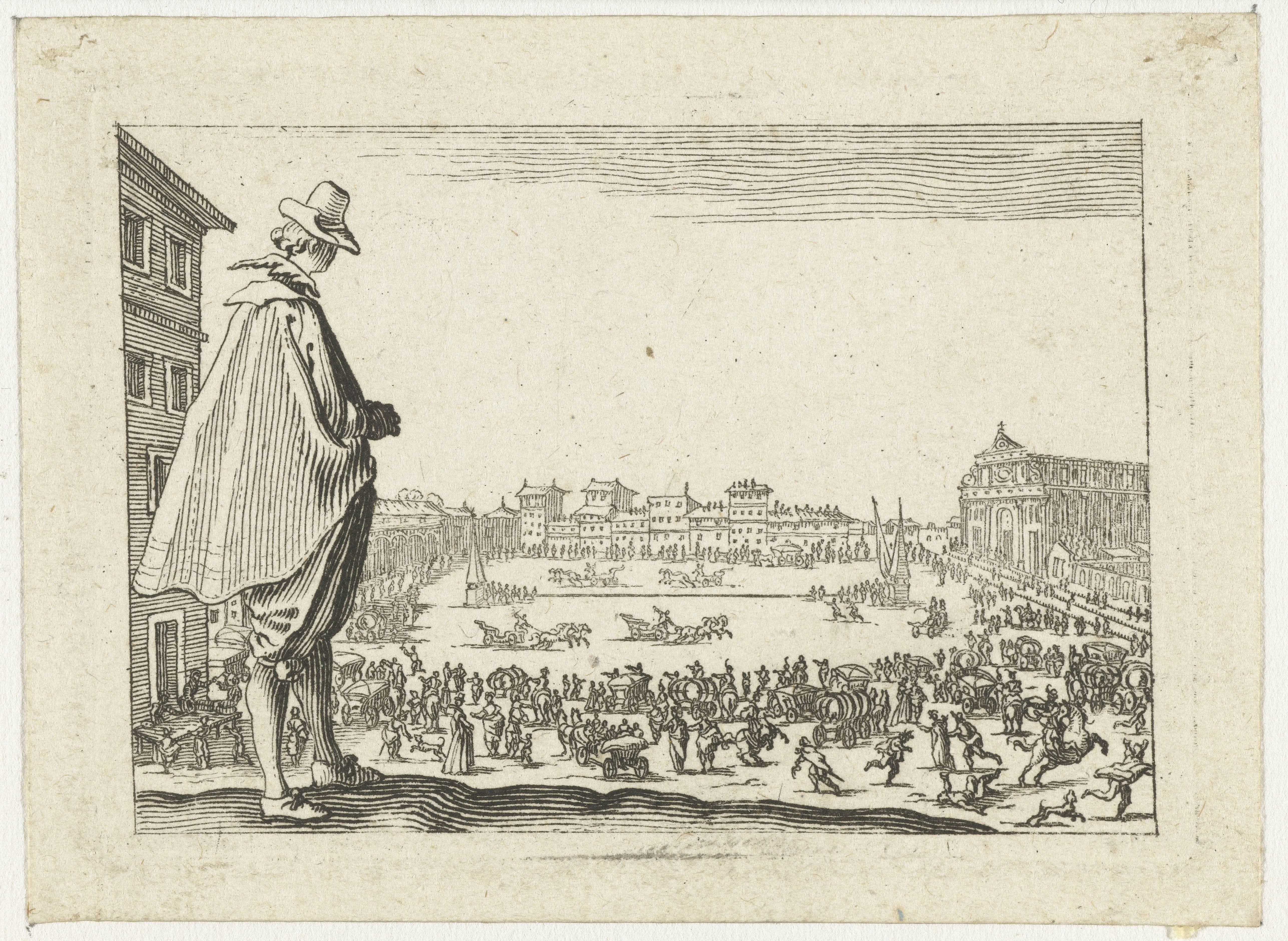 Man met hoed bij de Piazza Santa Maria Novella te Florence