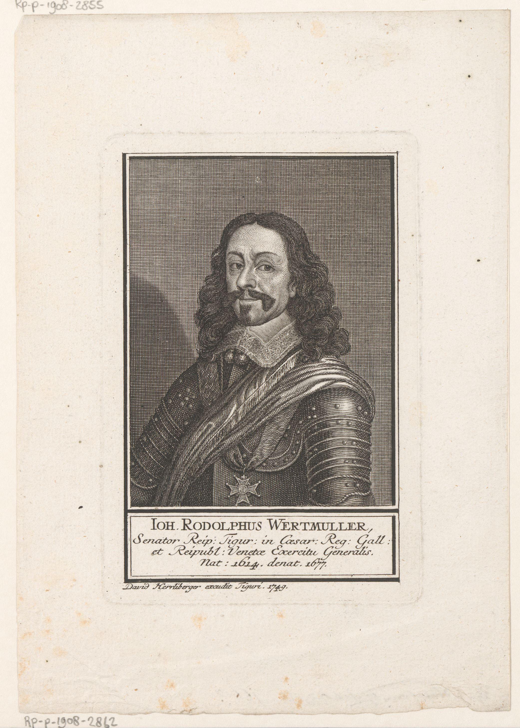 Portret van Johann Rudolf Werdmüller