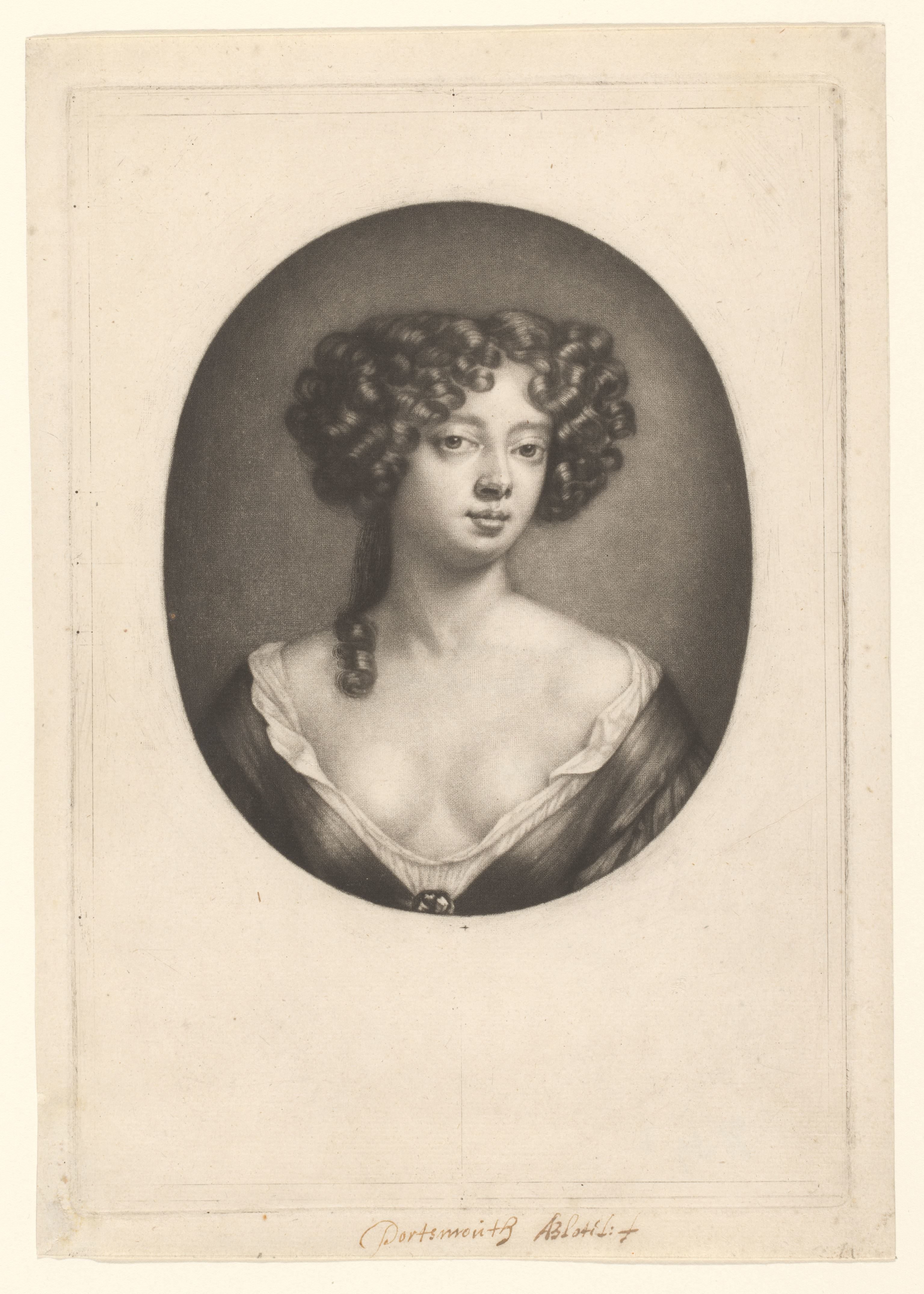 Portret van Louise, hertogin van Portsmouth